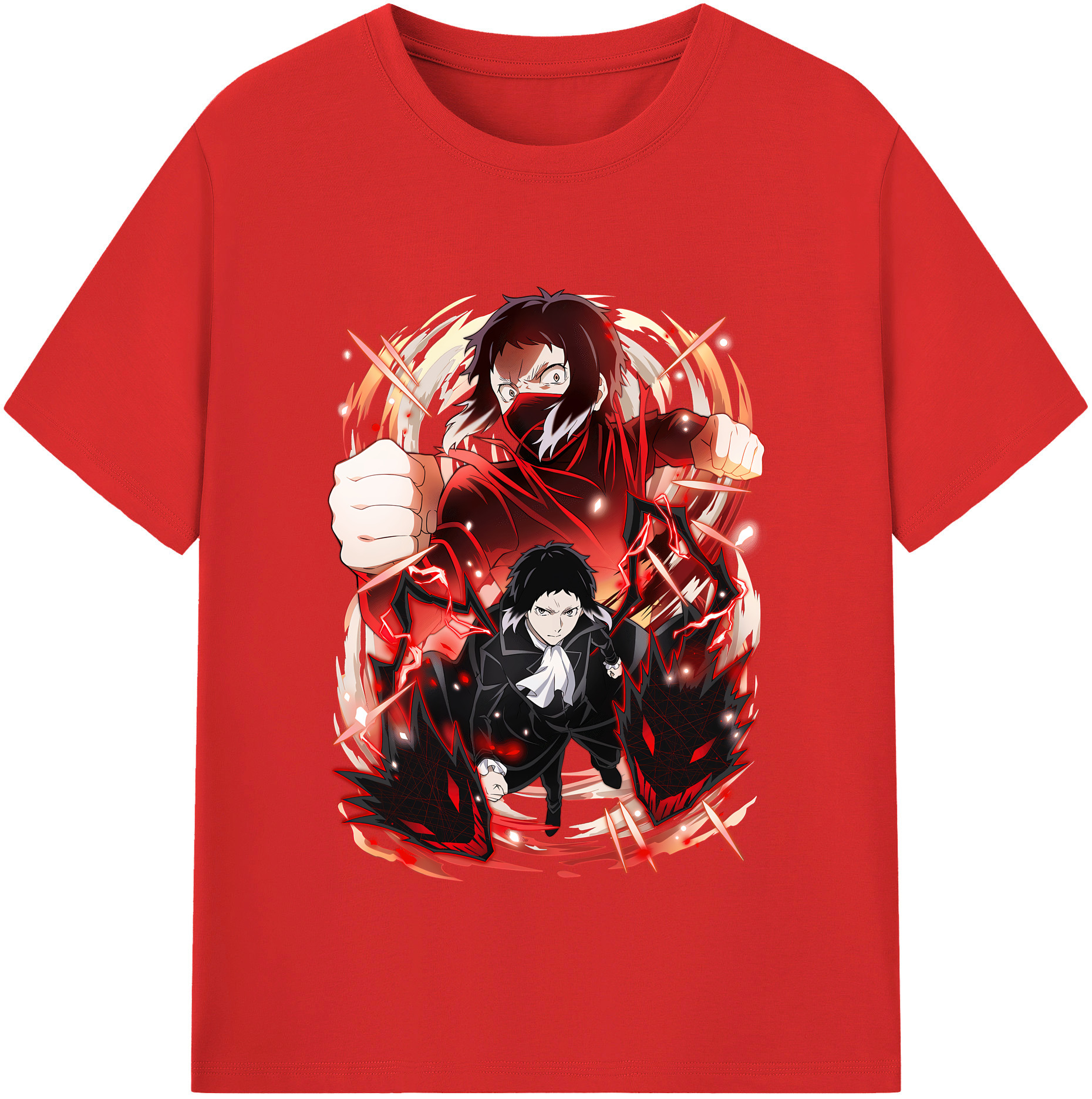（画像用） 文豪ストレイドッグス Bungo Stray Dogs レディースカジュアルプリントTシャツ（綿100％）