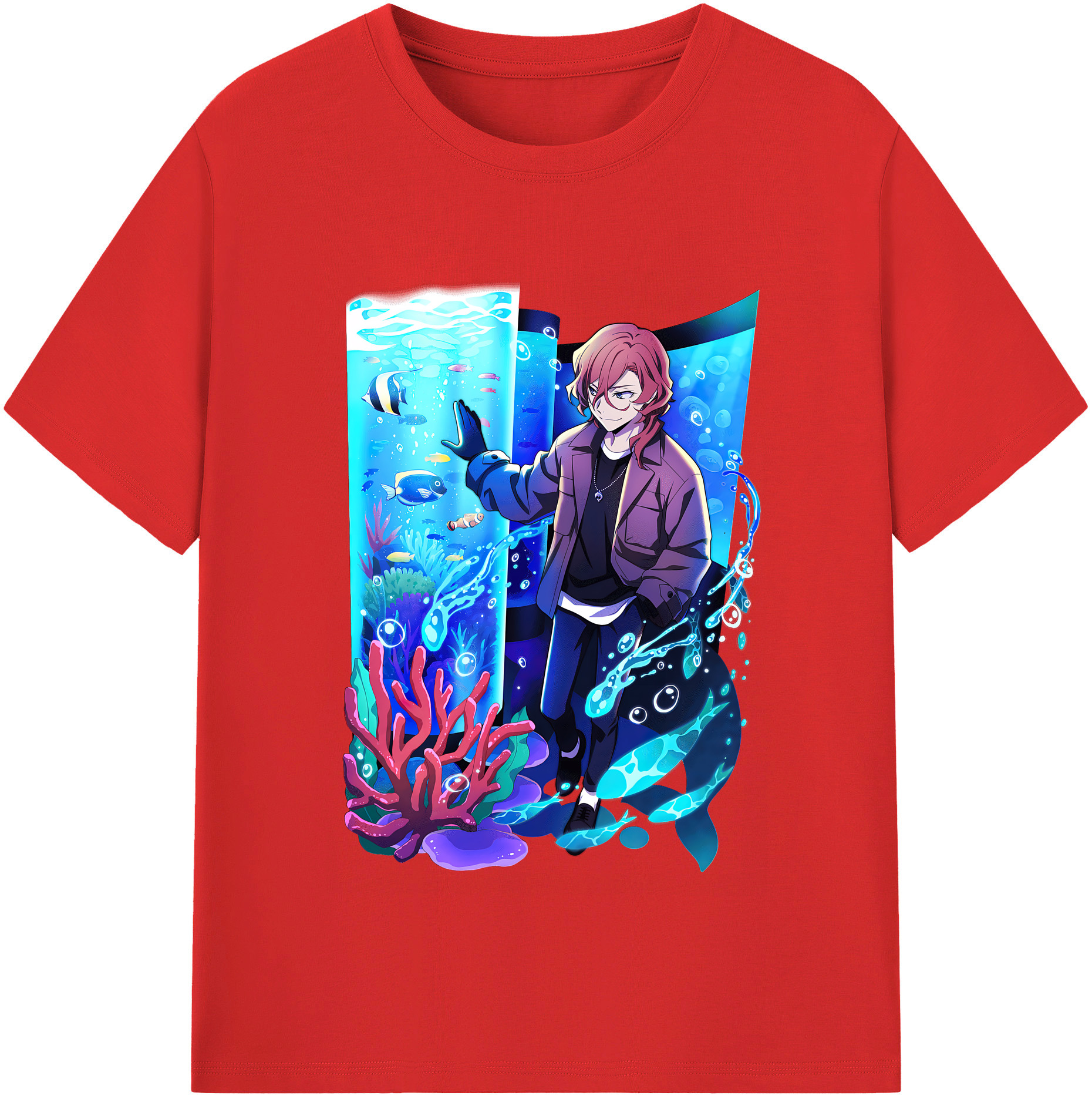 （画像用） 文豪ストレイドッグス Bungo Stray Dogs レディースカジュアルプリントTシャツ（綿100％）