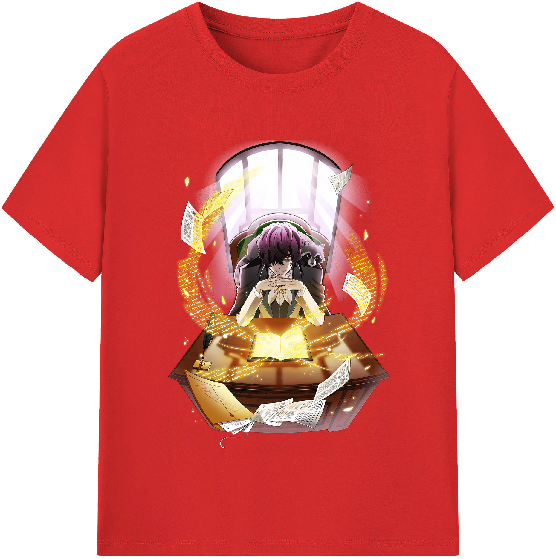 （画像用） 文豪ストレイドッグス Bungo Stray Dogs レディースカジュアルプリントTシャツ（綿100％）