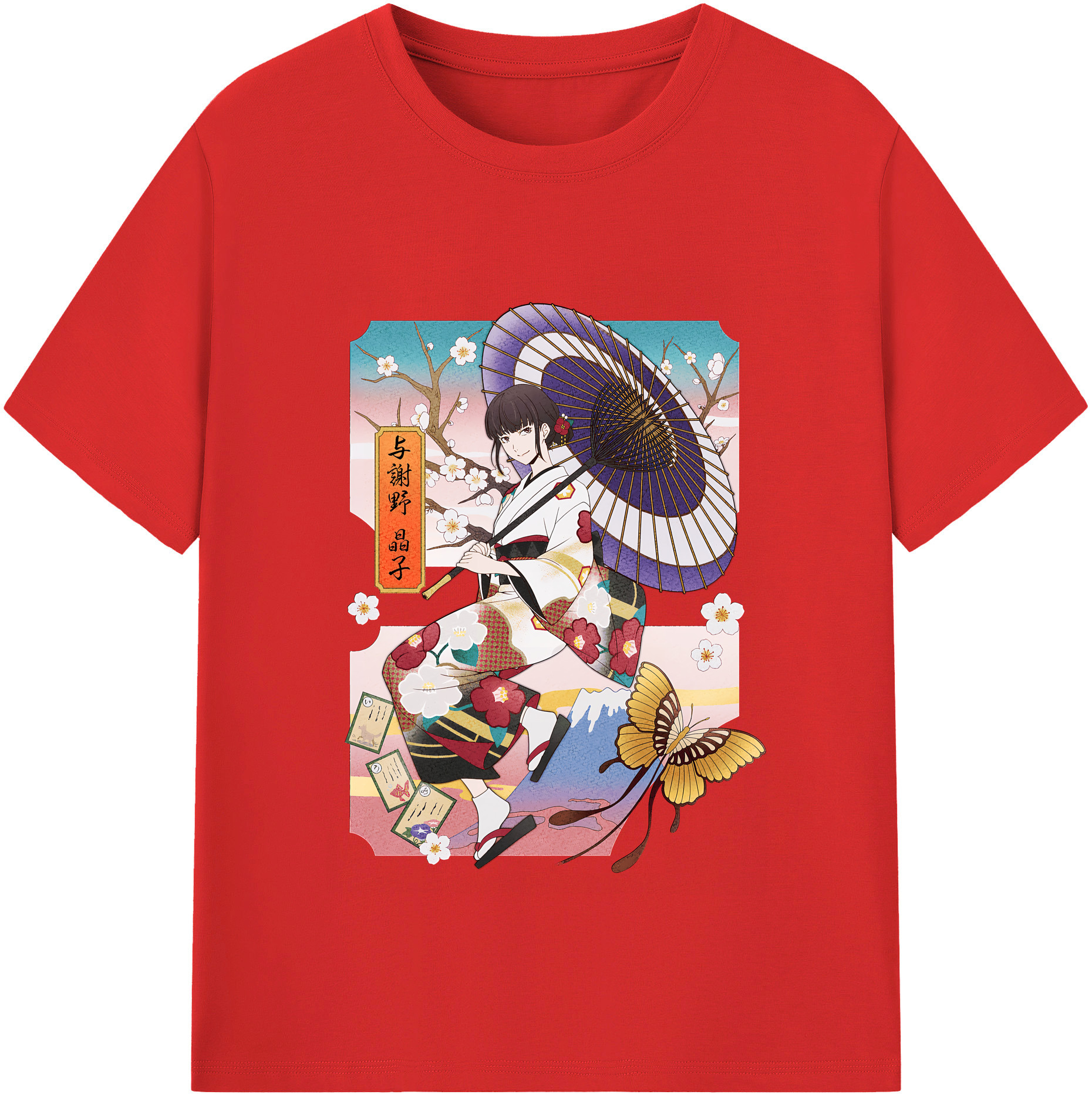 （画像用） 文豪ストレイドッグス Bungo Stray Dogs レディースカジュアルプリントTシャツ（綿100％）