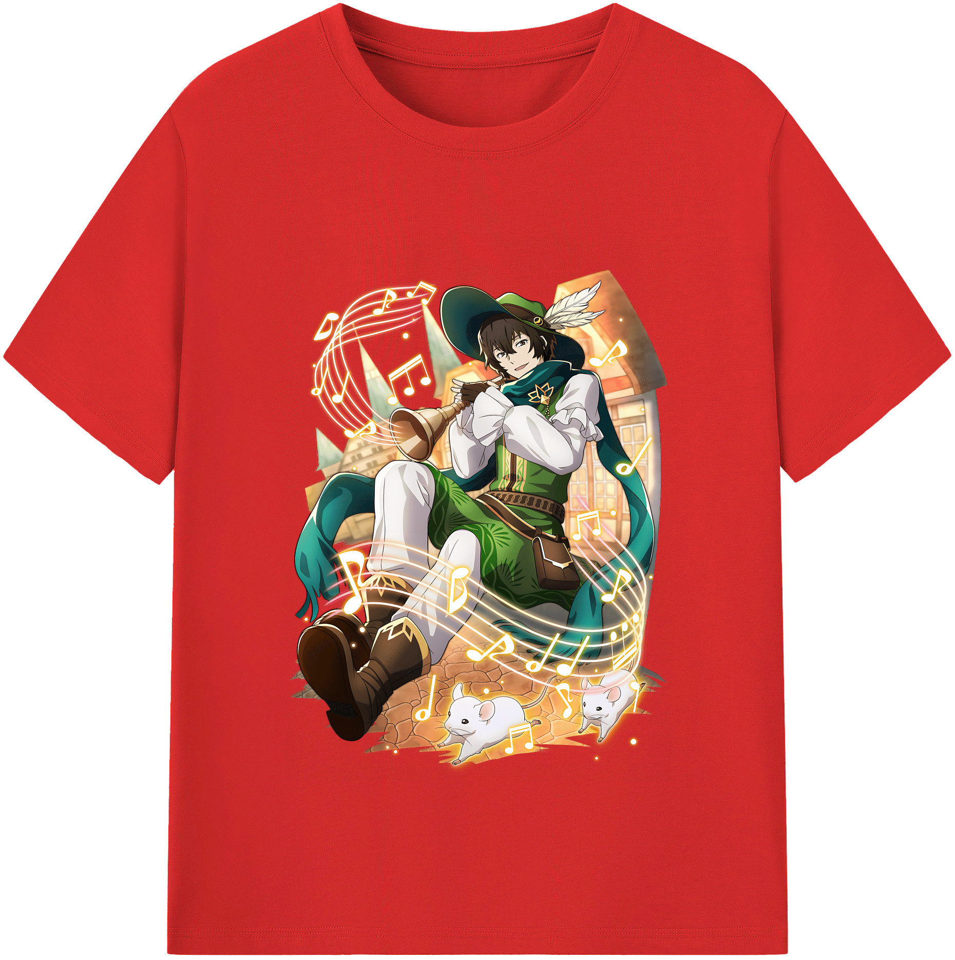 （画像用） 文豪ストレイドッグス Bungo Stray Dogs レディースカジュアルプリントTシャツ（綿100％）