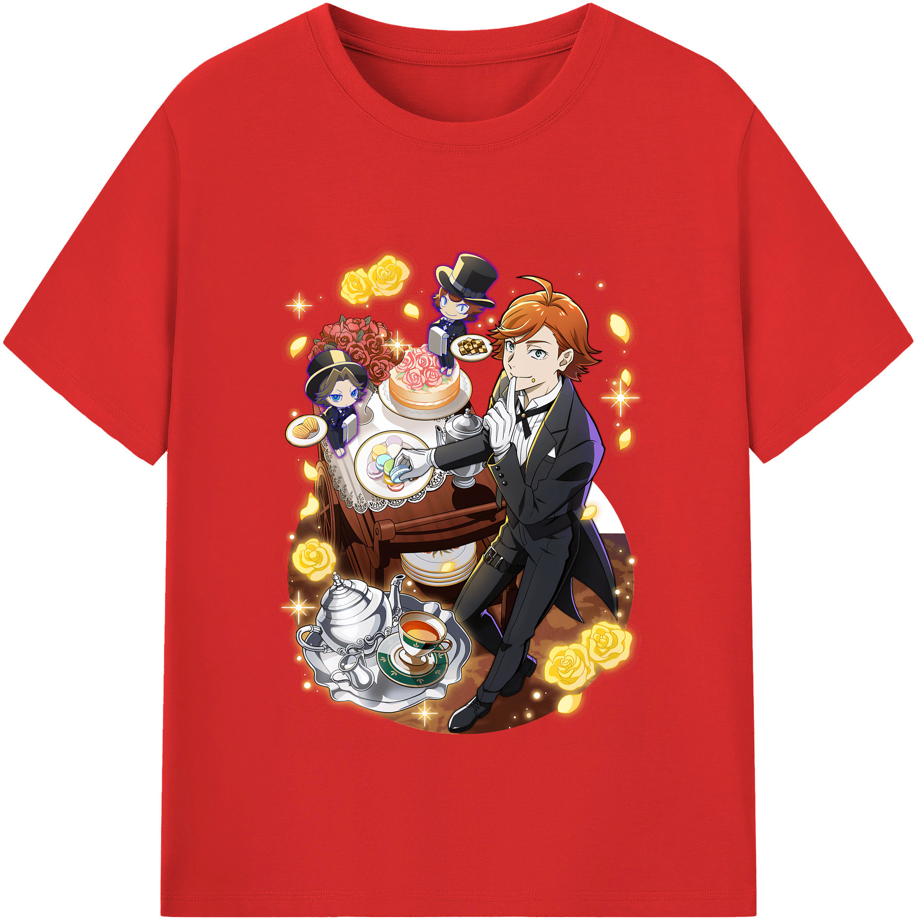 （画像用） 文豪ストレイドッグス Bungo Stray Dogs レディースカジュアルプリントTシャツ（綿100％）