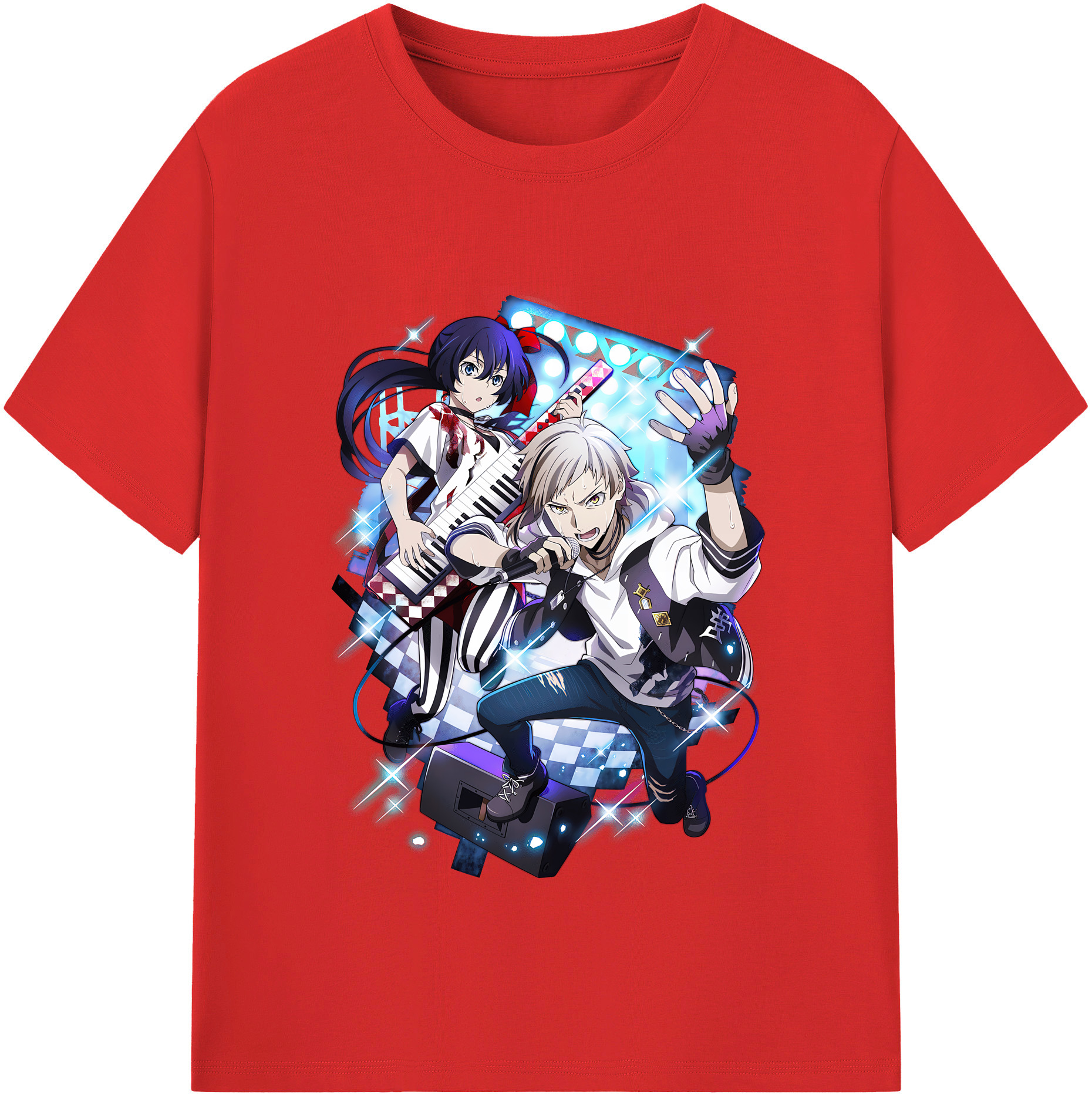 （画像用） 文豪ストレイドッグス Bungo Stray Dogs レディースカジュアルプリントTシャツ（綿100％）