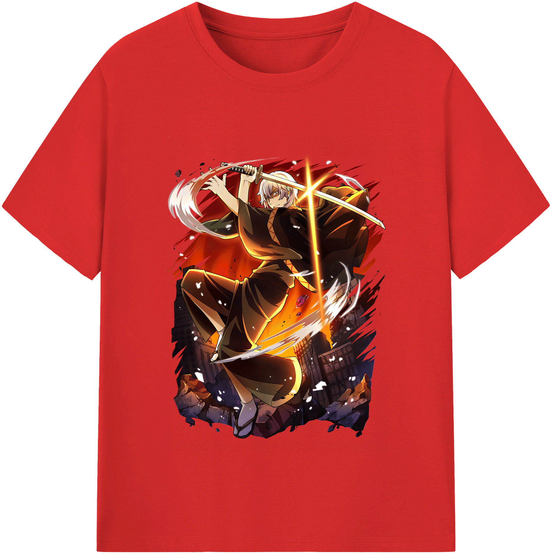 （画像用） 文豪ストレイドッグス Bungo Stray Dogs レディースカジュアルプリントTシャツ（綿100％）