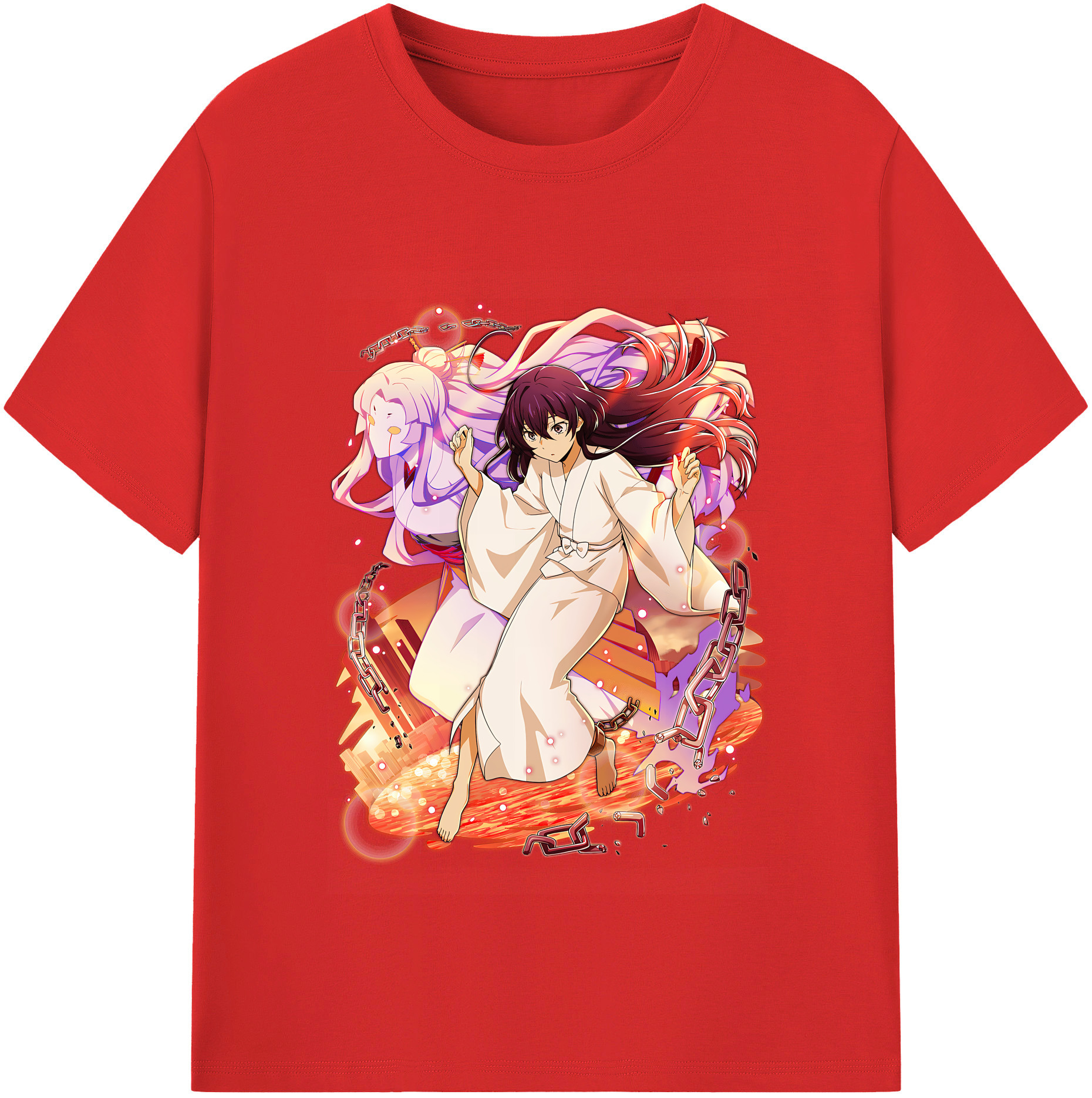 （画像用） 文豪ストレイドッグス Bungo Stray Dogs レディースカジュアルプリントTシャツ（綿100％）