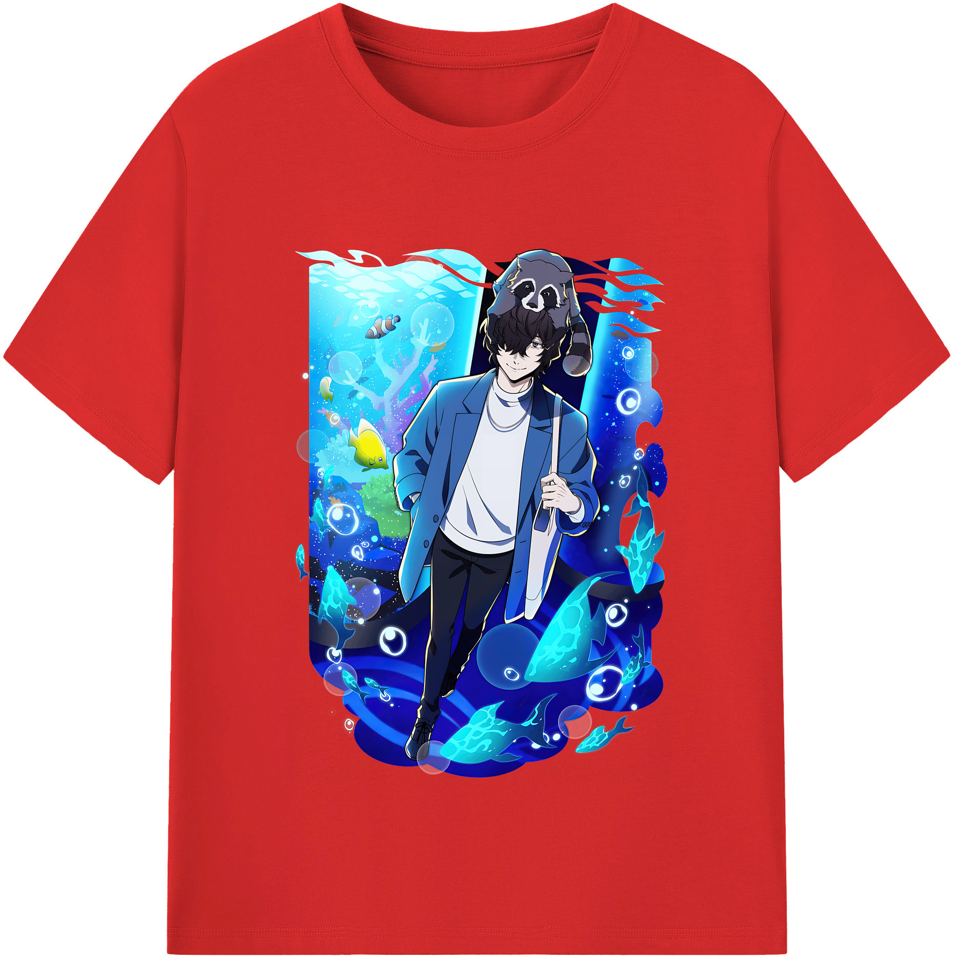 （画像用） 文豪ストレイドッグス Bungo Stray Dogs レディースカジュアルプリントTシャツ（綿100％）