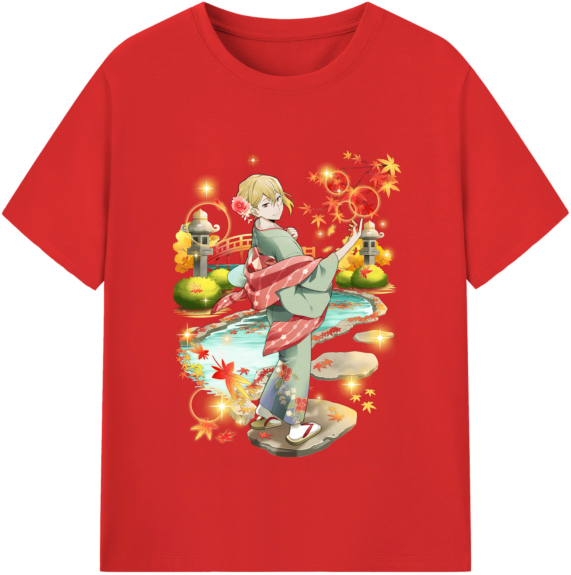 （画像用） 文豪ストレイドッグス Bungo Stray Dogs レディースカジュアルプリントTシャツ（綿100％）