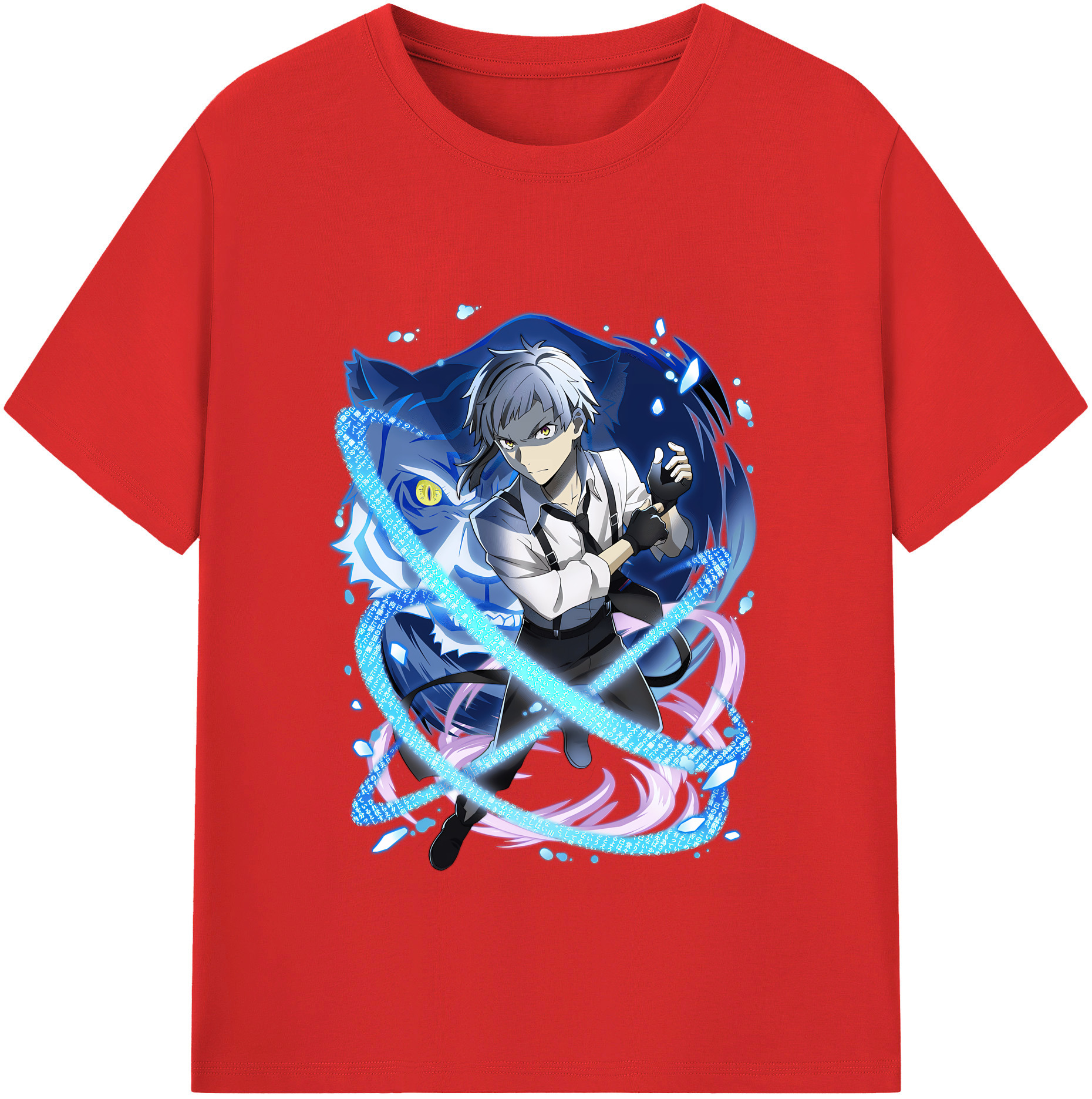 （画像用） 文豪ストレイドッグス Bungo Stray Dogs レディースカジュアルプリントTシャツ（綿100％）