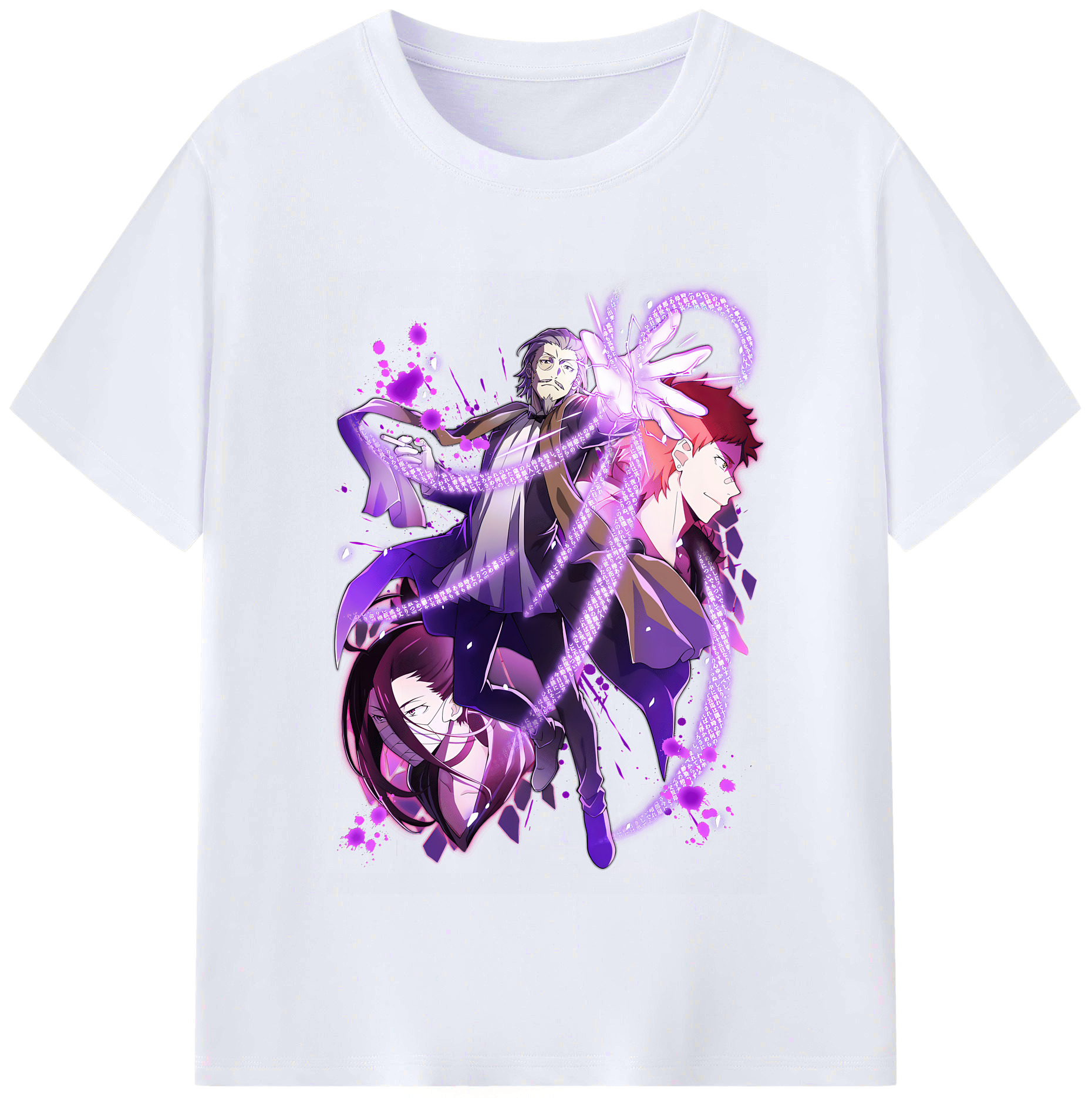 （画像用） 文豪ストレイドッグス Bungo Stray Dogs レディースカジュアルプリントTシャツ（綿100％）