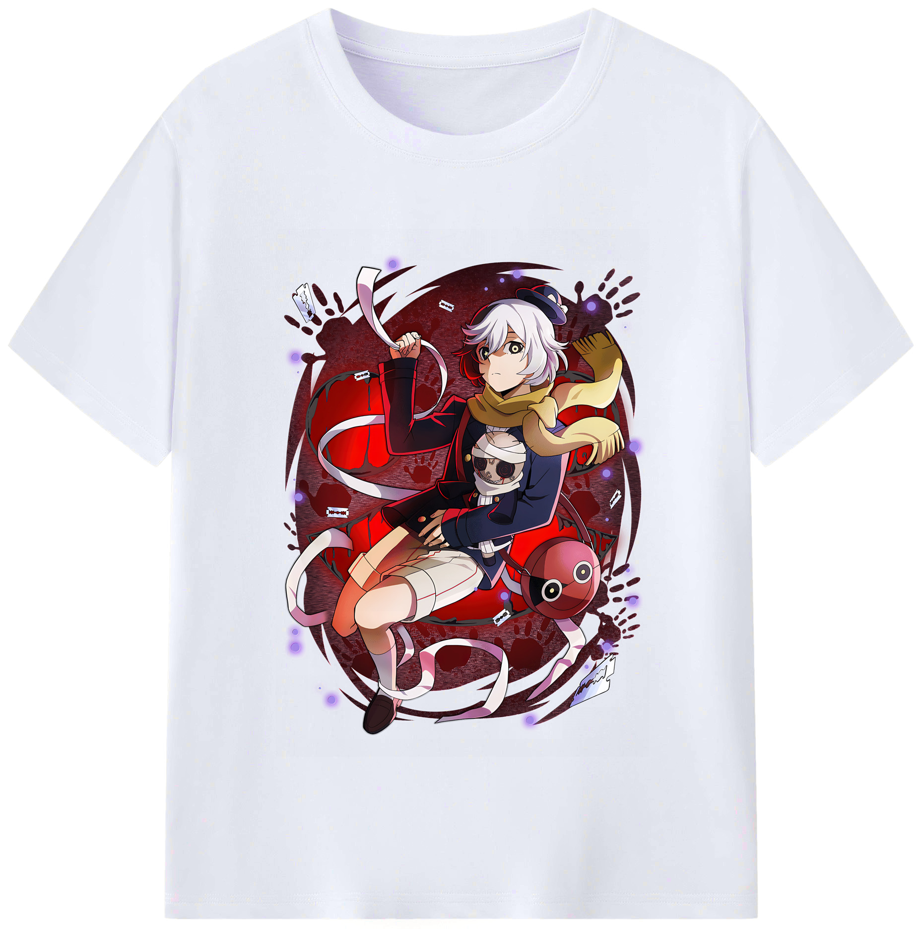 （画像用） 文豪ストレイドッグス Bungo Stray Dogs レディースカジュアルプリントTシャツ（綿100％）