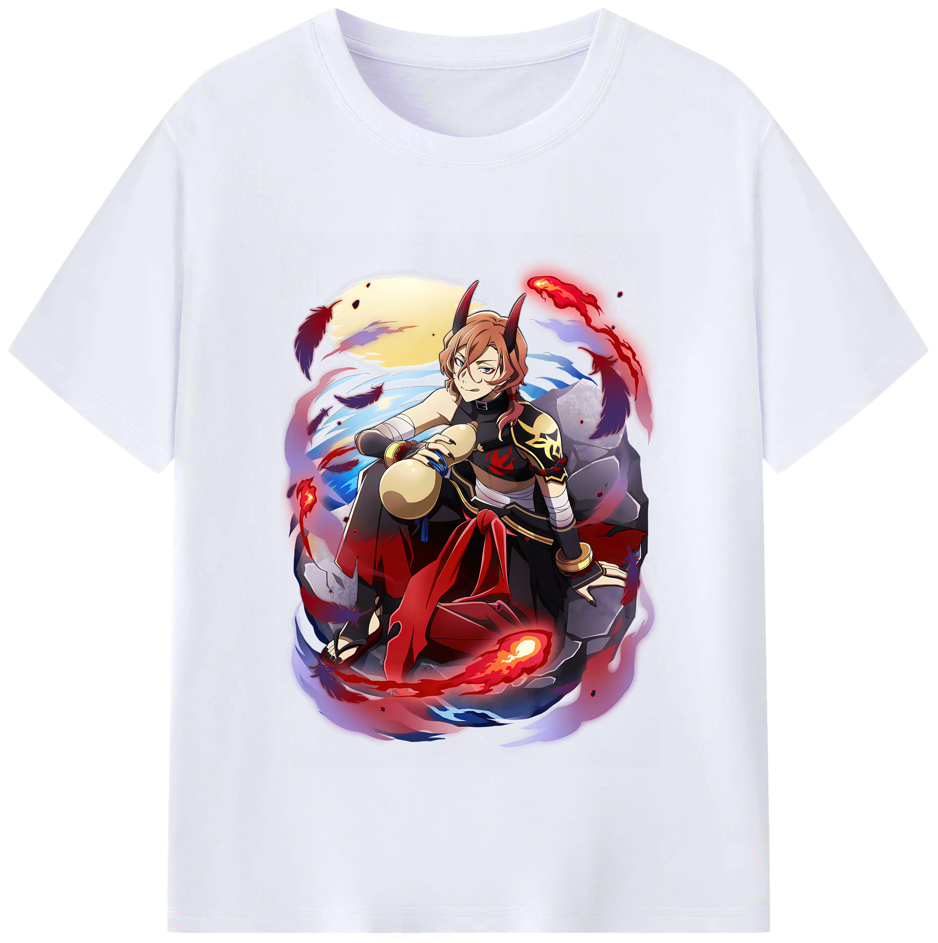 （画像用） 文豪ストレイドッグス Bungo Stray Dogs レディースカジュアルプリントTシャツ（綿100％）