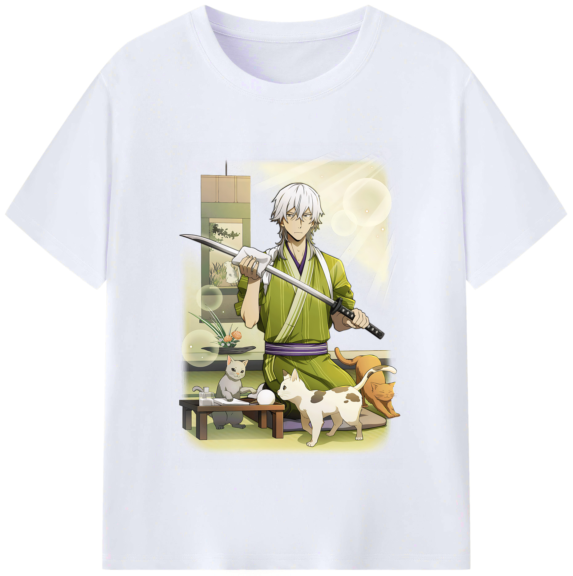 （画像用） 文豪ストレイドッグス Bungo Stray Dogs レディースカジュアルプリントTシャツ（綿100％）