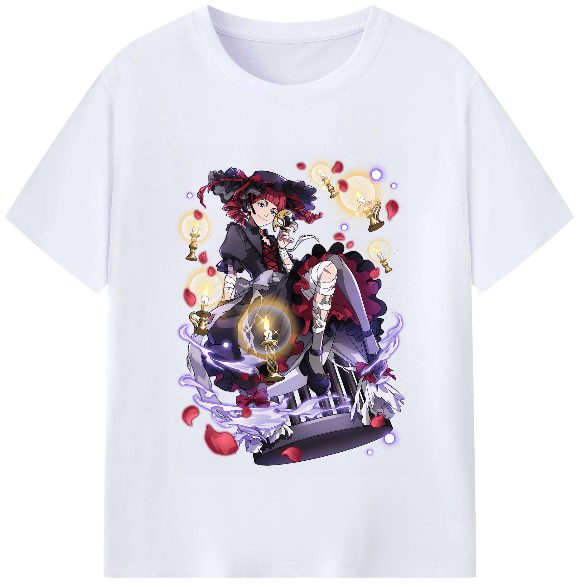 （画像用） 文豪ストレイドッグス Bungo Stray Dogs レディースカジュアルプリントTシャツ（綿100％）