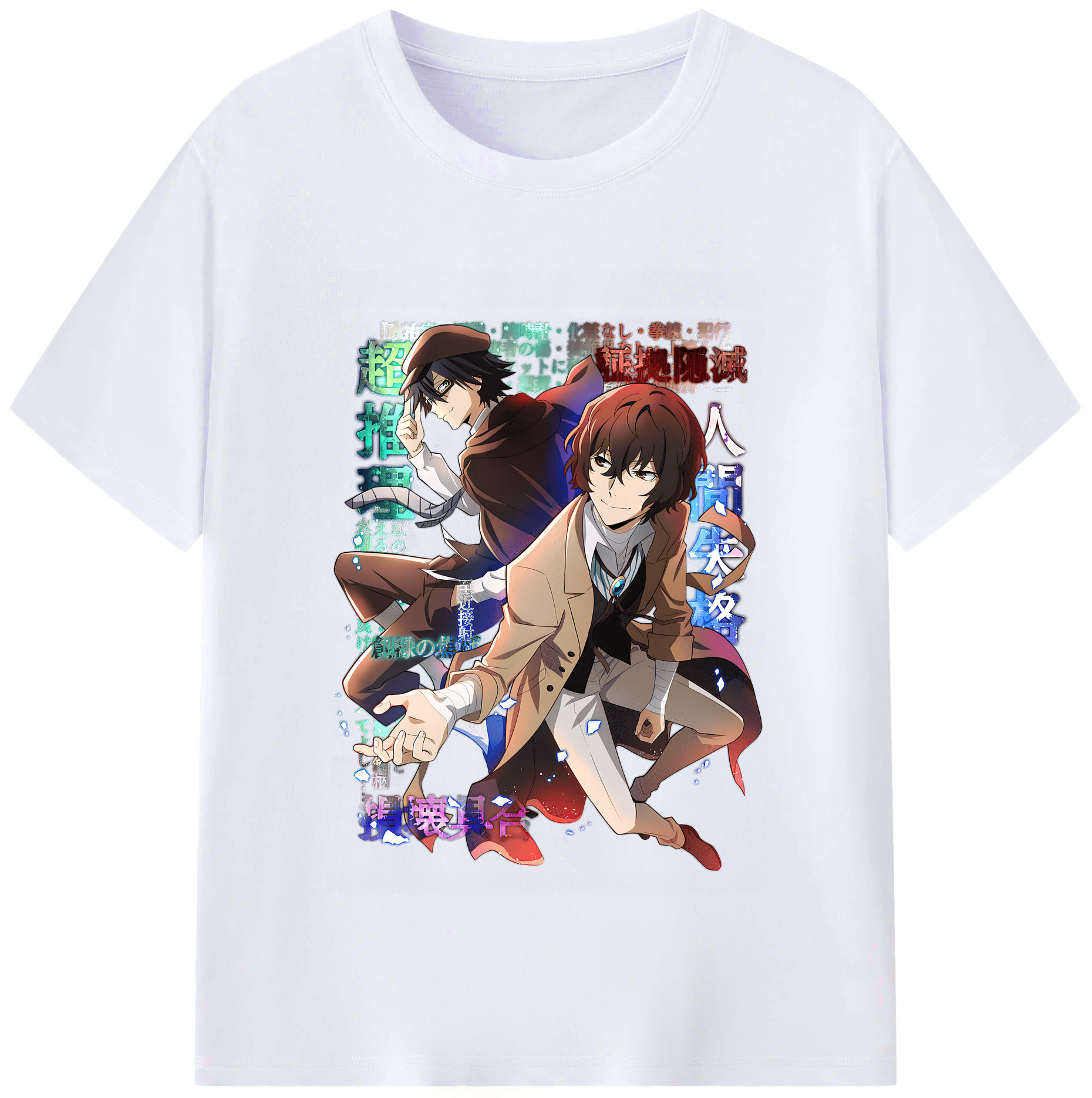 （画像用） 文豪ストレイドッグス Bungo Stray Dogs レディースカジュアルプリントTシャツ（綿100％）