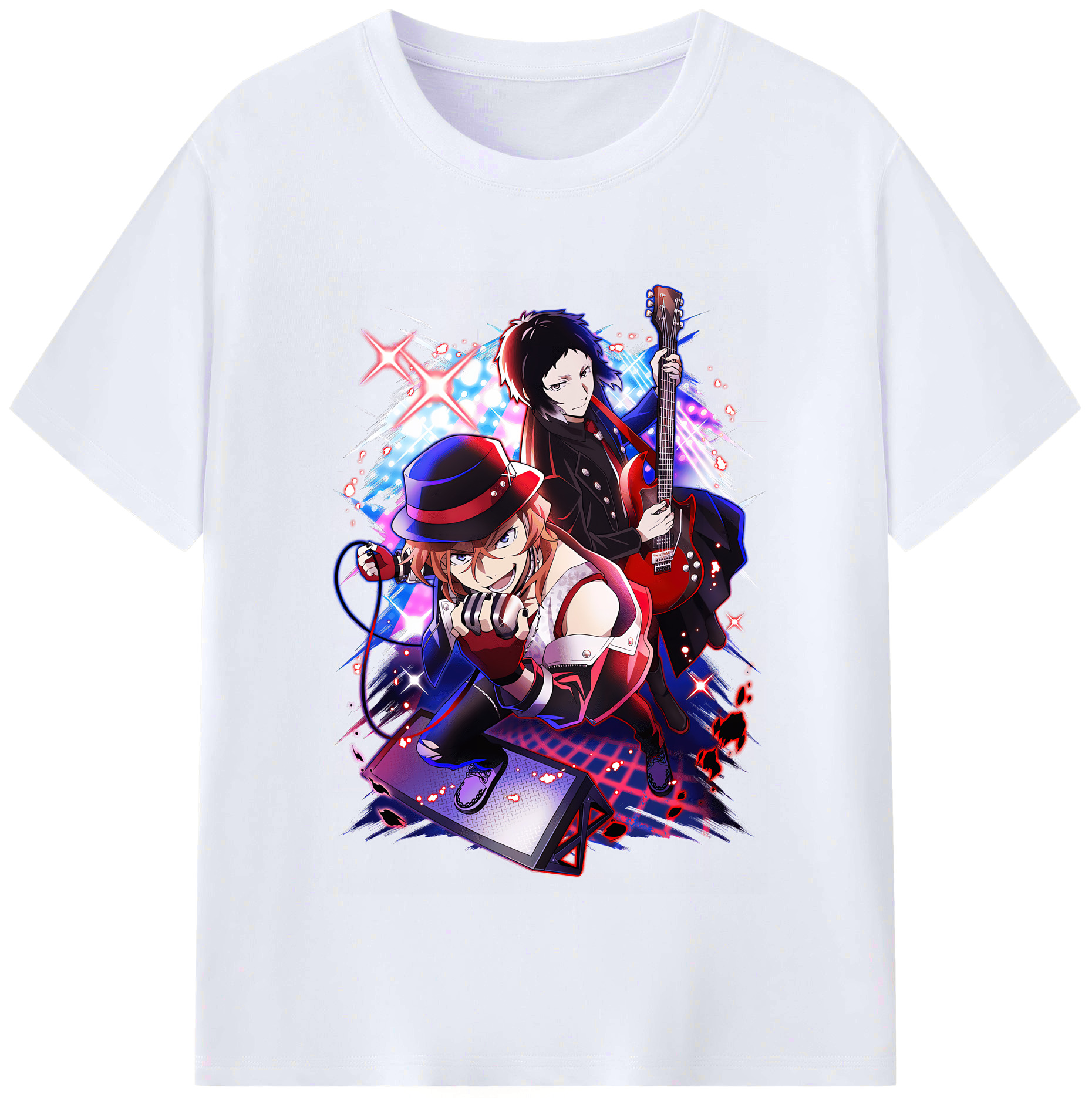 （画像用） 文豪ストレイドッグス Bungo Stray Dogs レディースカジュアルプリントTシャツ（綿100％）