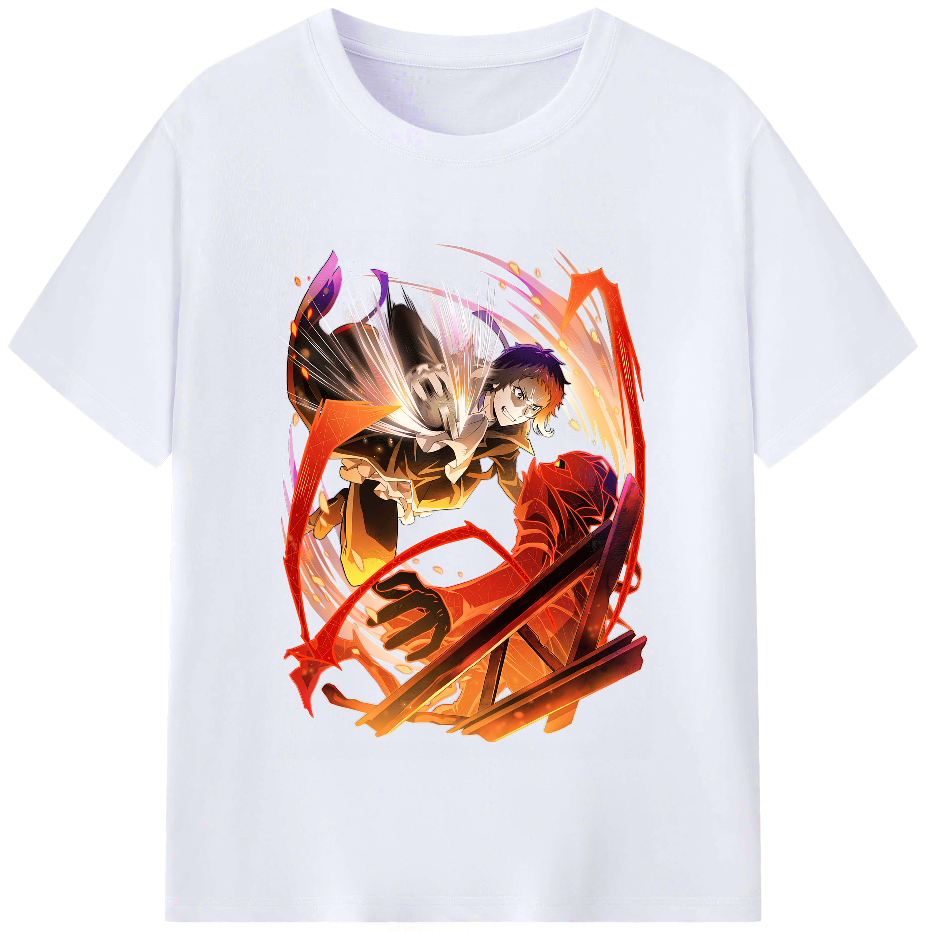 （画像用） 文豪ストレイドッグス Bungo Stray Dogs レディースカジュアルプリントTシャツ（綿100％）