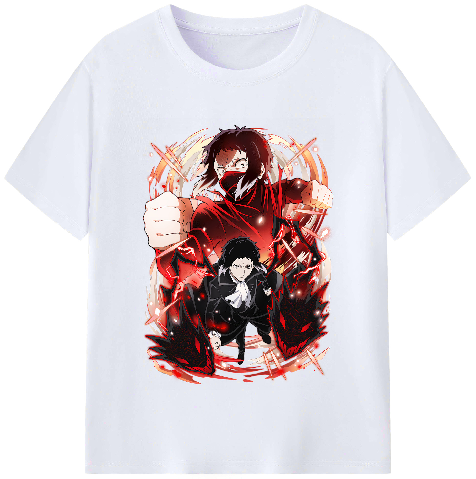 （画像用） 文豪ストレイドッグス Bungo Stray Dogs レディースカジュアルプリントTシャツ（綿100％）
