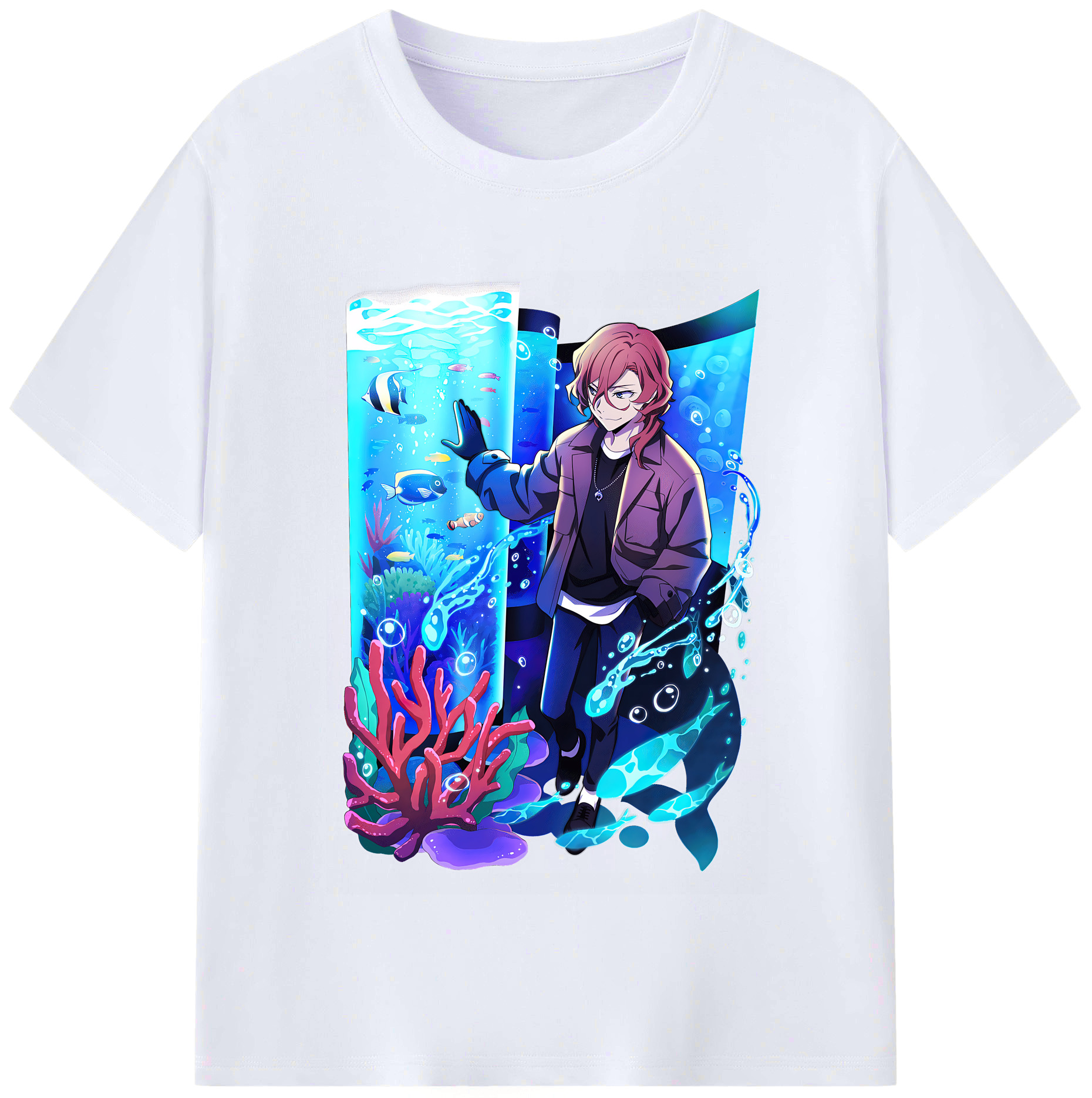（画像用） 文豪ストレイドッグス Bungo Stray Dogs レディースカジュアルプリントTシャツ（綿100％）