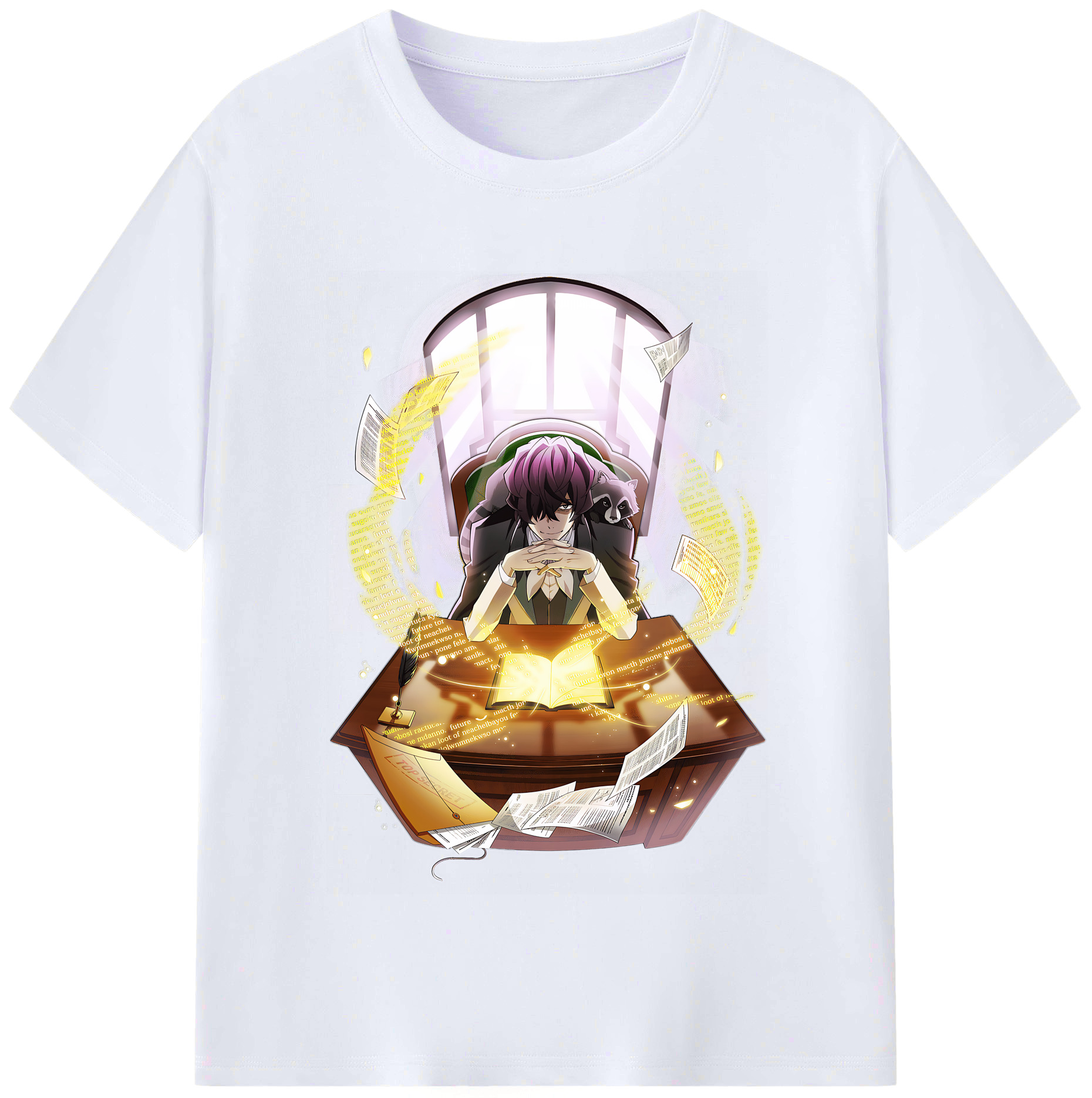 （画像用） 文豪ストレイドッグス Bungo Stray Dogs レディースカジュアルプリントTシャツ（綿100％）