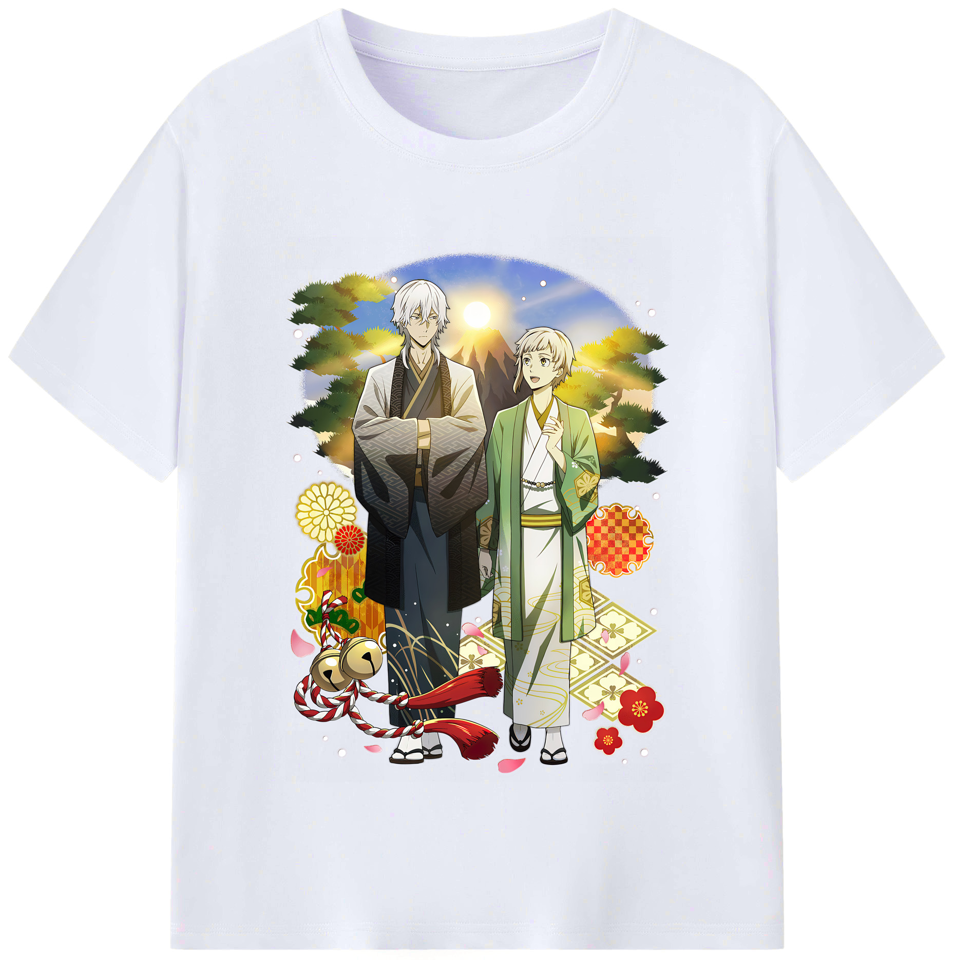 （画像用） 文豪ストレイドッグス Bungo Stray Dogs レディースカジュアルプリントTシャツ（綿100％）