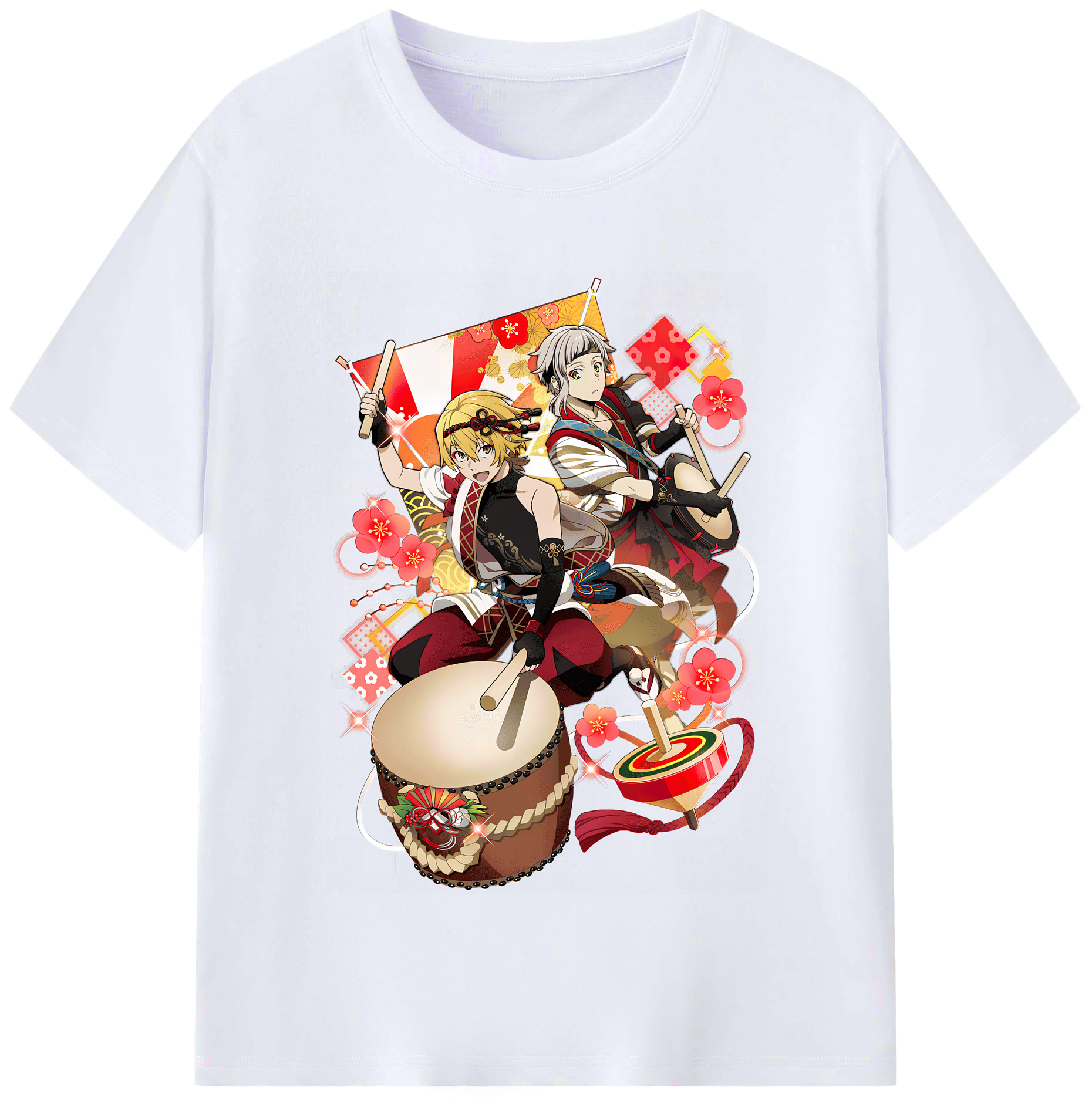 （画像用） 文豪ストレイドッグス Bungo Stray Dogs レディースカジュアルプリントTシャツ（綿100％）