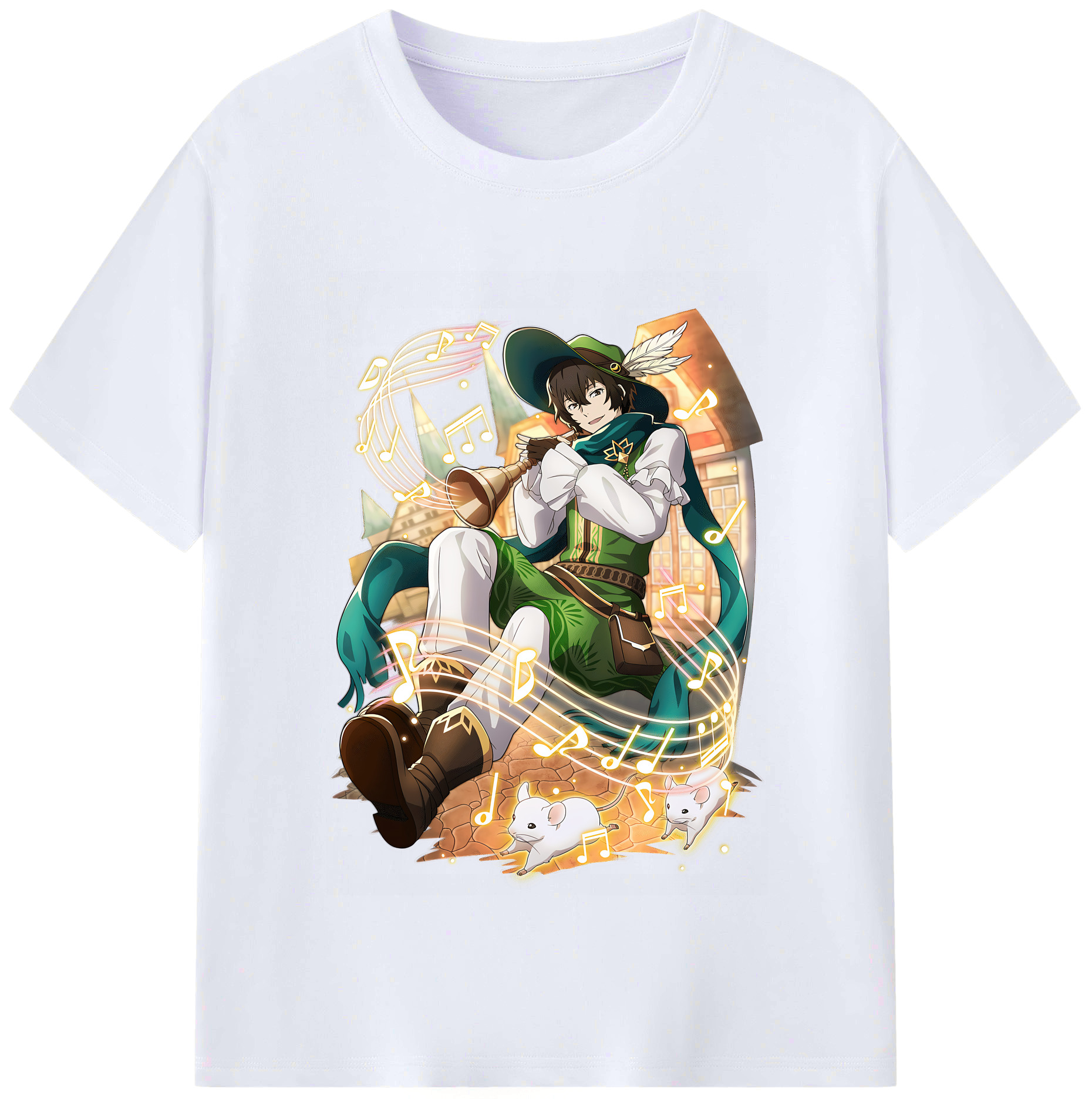 （画像用） 文豪ストレイドッグス Bungo Stray Dogs レディースカジュアルプリントTシャツ（綿100％）