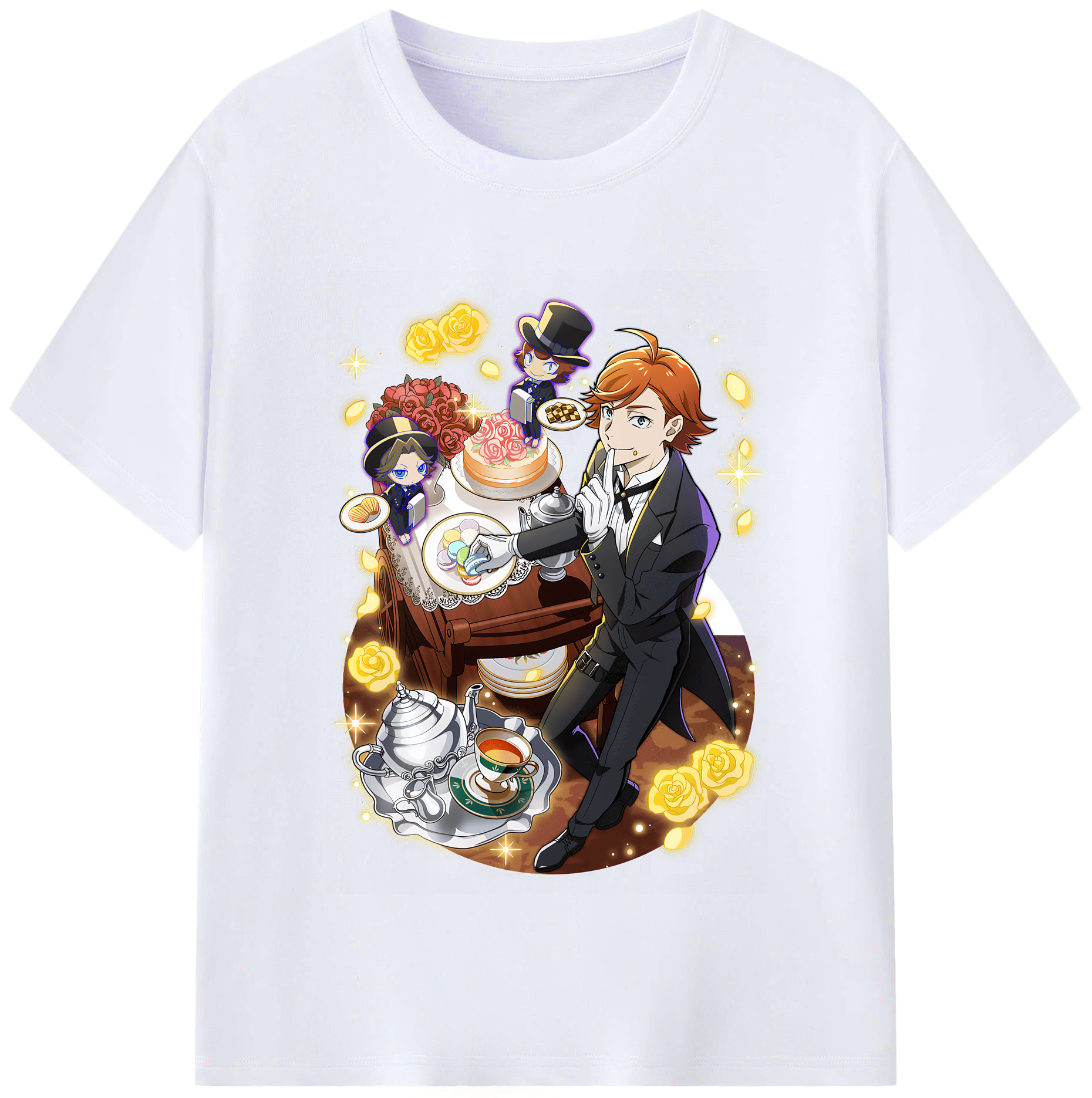 （画像用） 文豪ストレイドッグス Bungo Stray Dogs レディースカジュアルプリントTシャツ（綿100％）