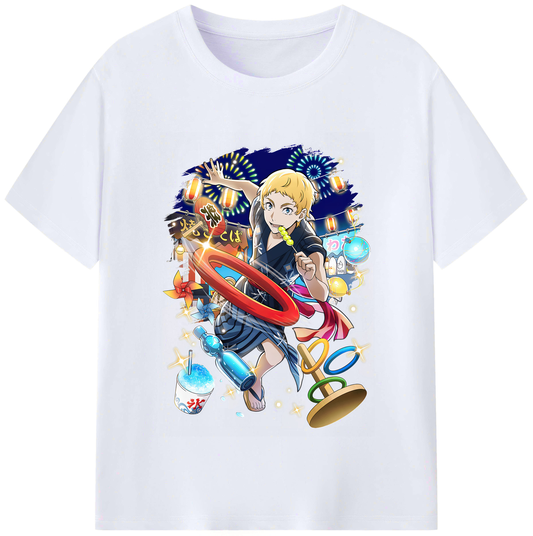 （画像用） 文豪ストレイドッグス Bungo Stray Dogs レディースカジュアルプリントTシャツ（綿100％）