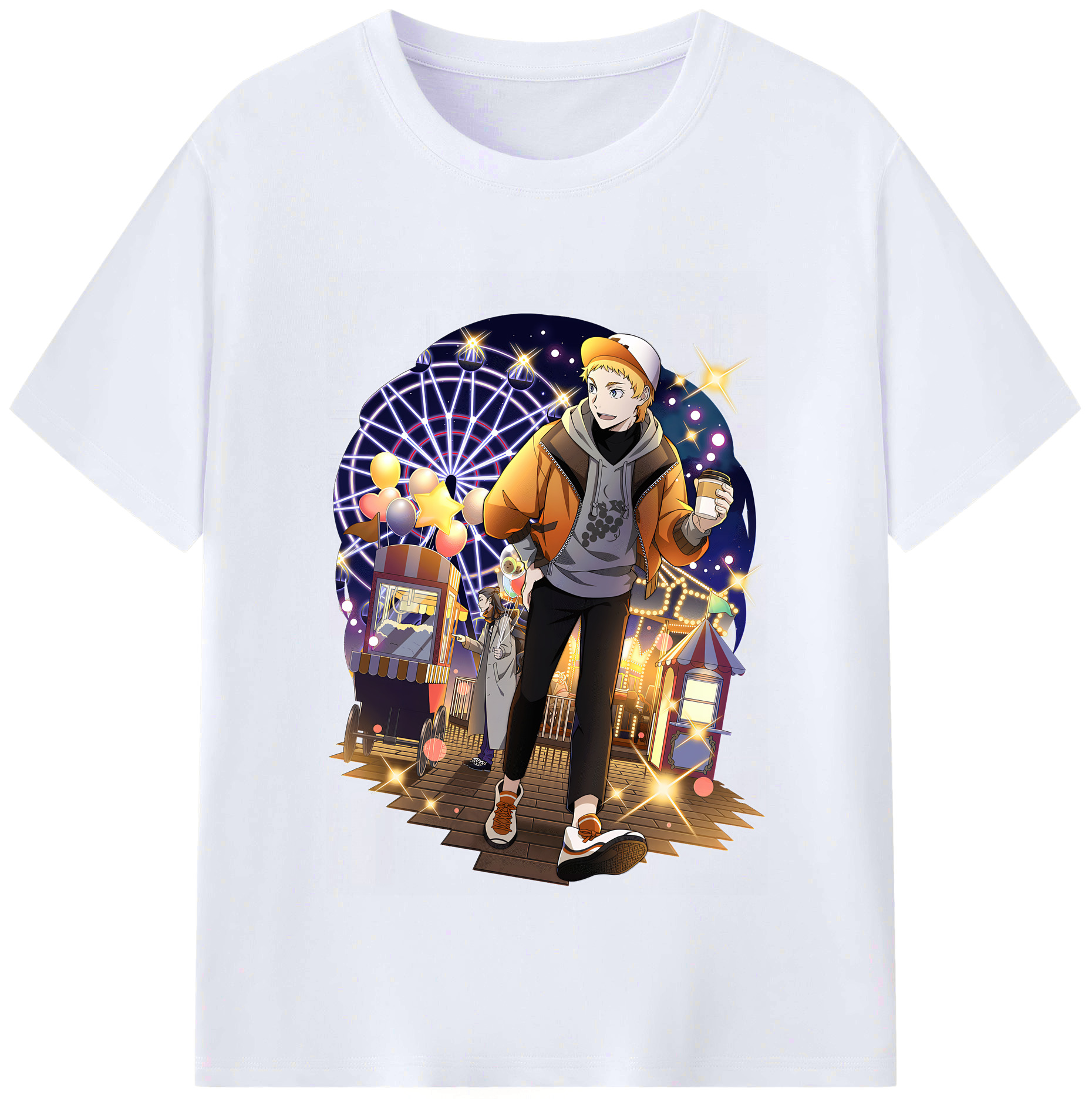 （画像用） 文豪ストレイドッグス Bungo Stray Dogs レディースカジュアルプリントTシャツ（綿100％）