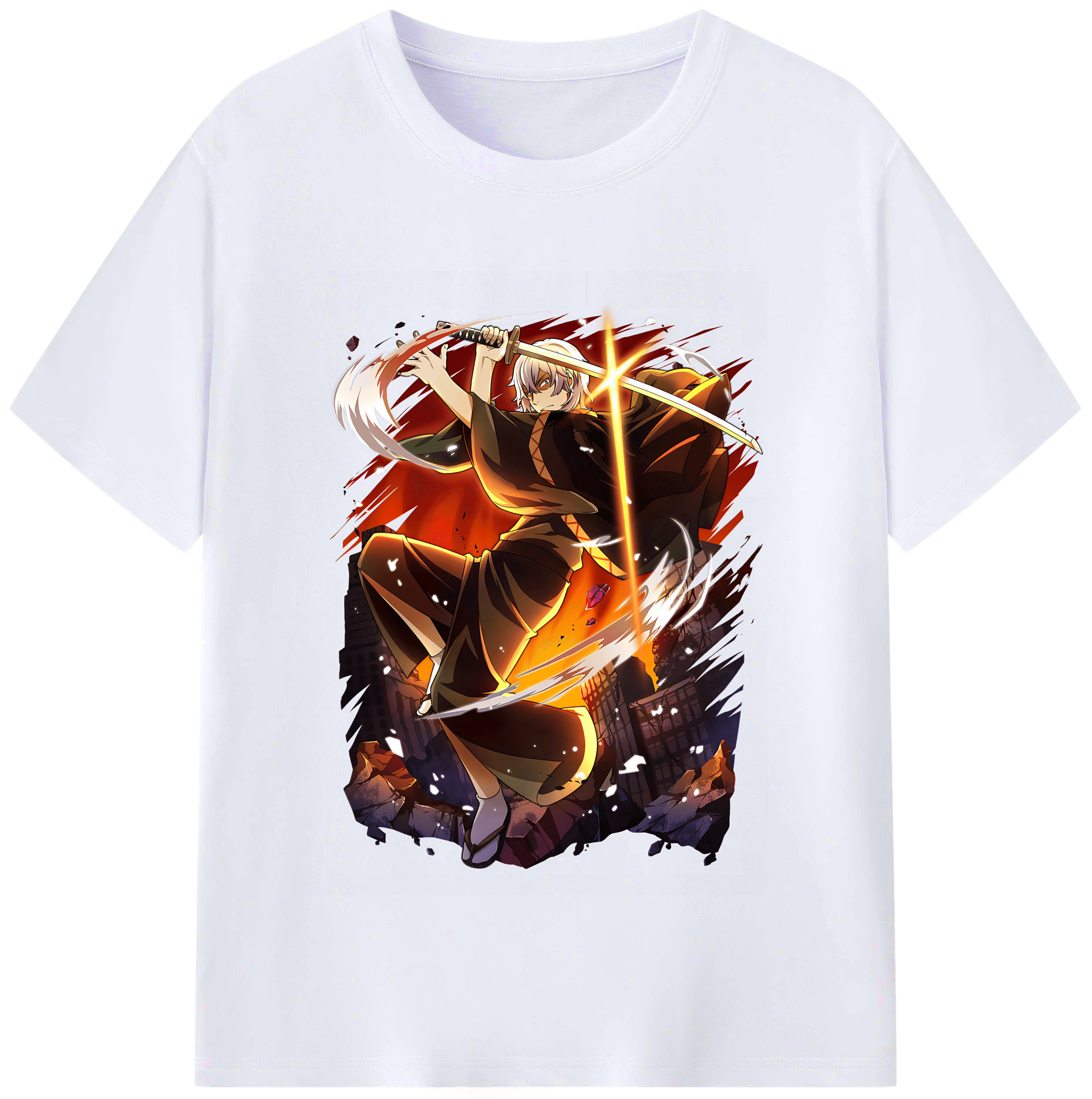 （画像用） 文豪ストレイドッグス Bungo Stray Dogs レディースカジュアルプリントTシャツ（綿100％）