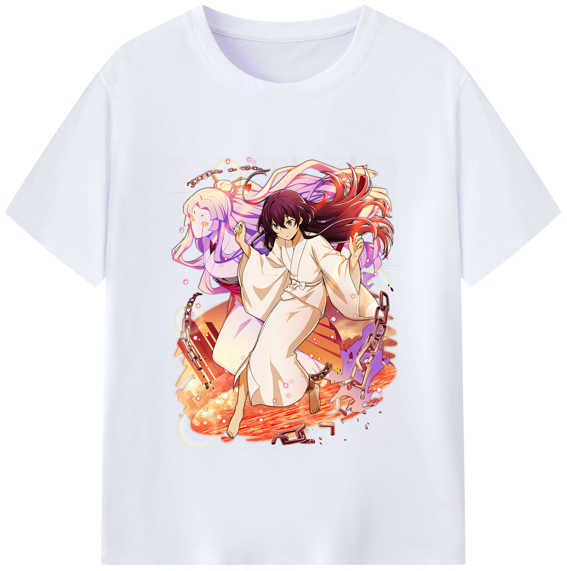 （画像用） 文豪ストレイドッグス Bungo Stray Dogs レディースカジュアルプリントTシャツ（綿100％）