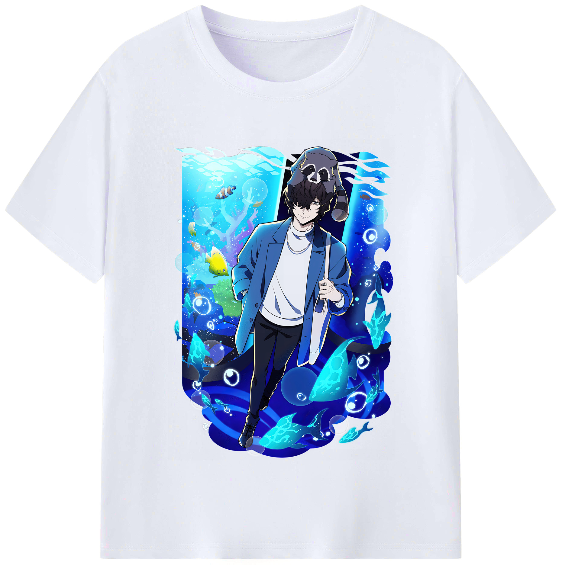 （画像用） 文豪ストレイドッグス Bungo Stray Dogs レディースカジュアルプリントTシャツ（綿100％）
