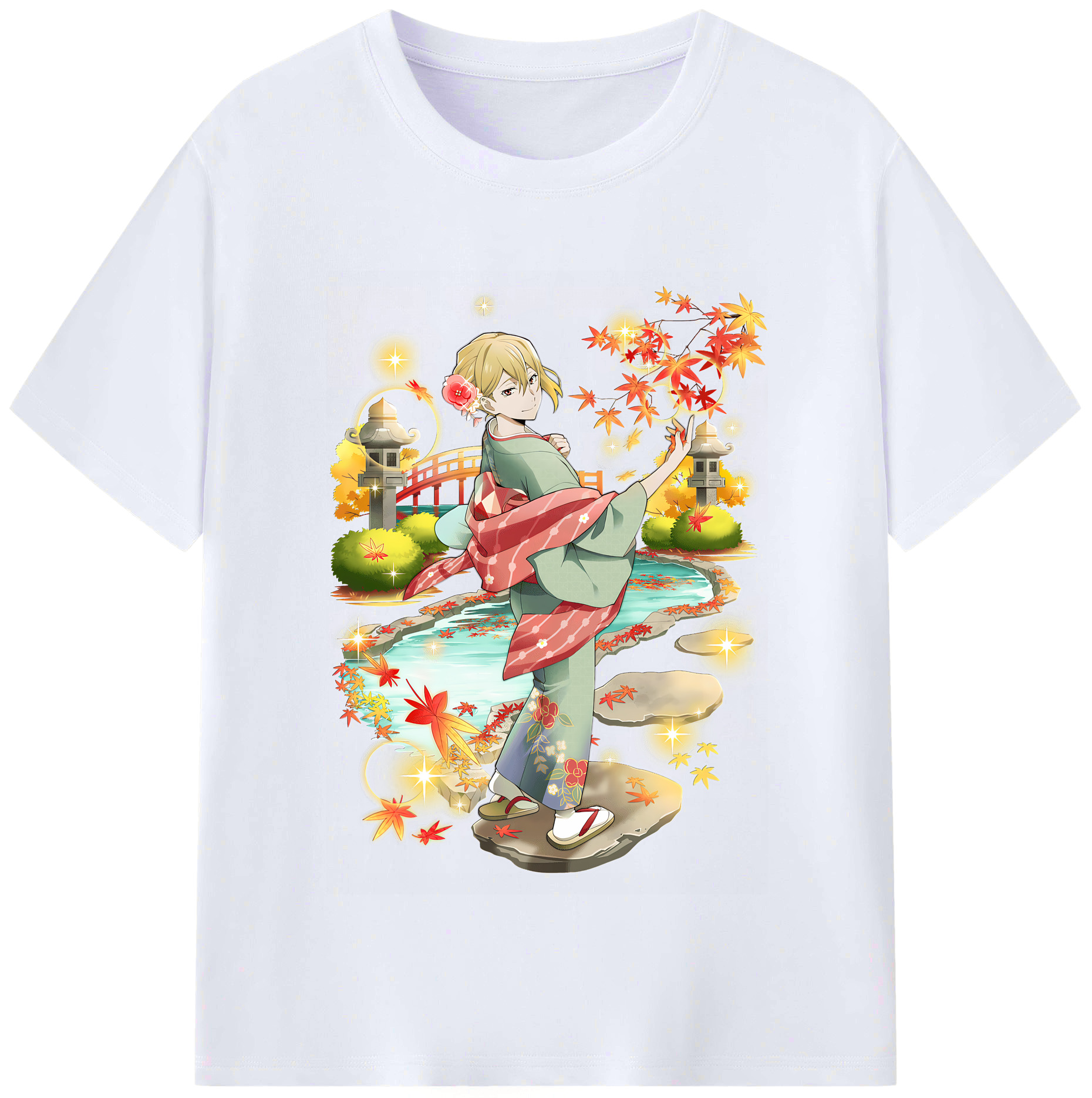 （画像用） 文豪ストレイドッグス Bungo Stray Dogs レディースカジュアルプリントTシャツ（綿100％）