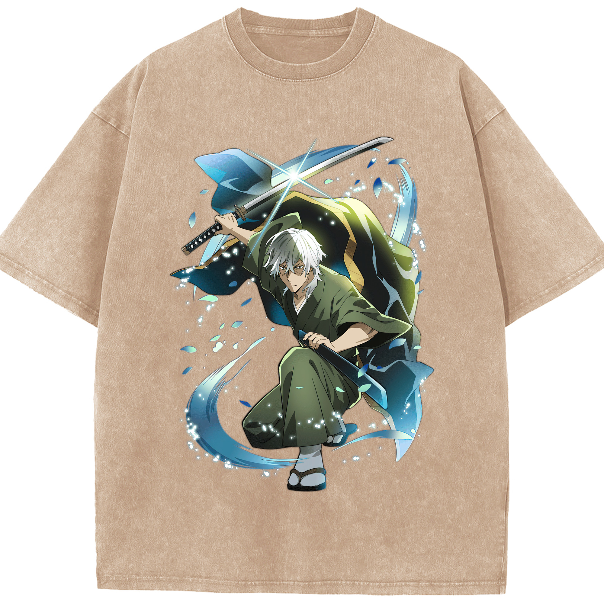 （画像用） 文豪ストレイドッグス Bungo Stray Dogs 綿100% ヴィンテージ風 半袖Tシャツ（フロントプリント）