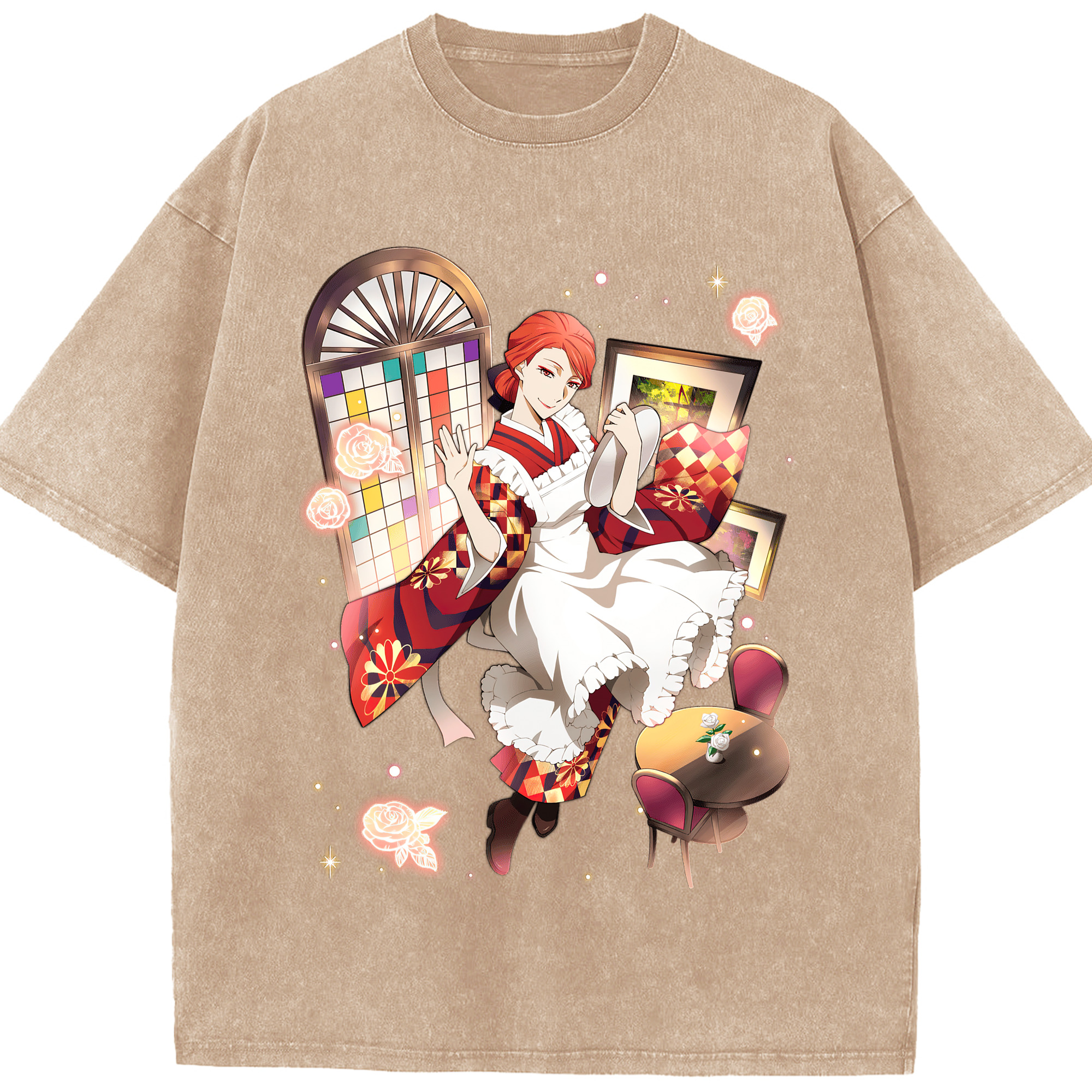 （画像用） 文豪ストレイドッグス Bungo Stray Dogs 綿100% ヴィンテージ風 半袖Tシャツ（フロントプリント）