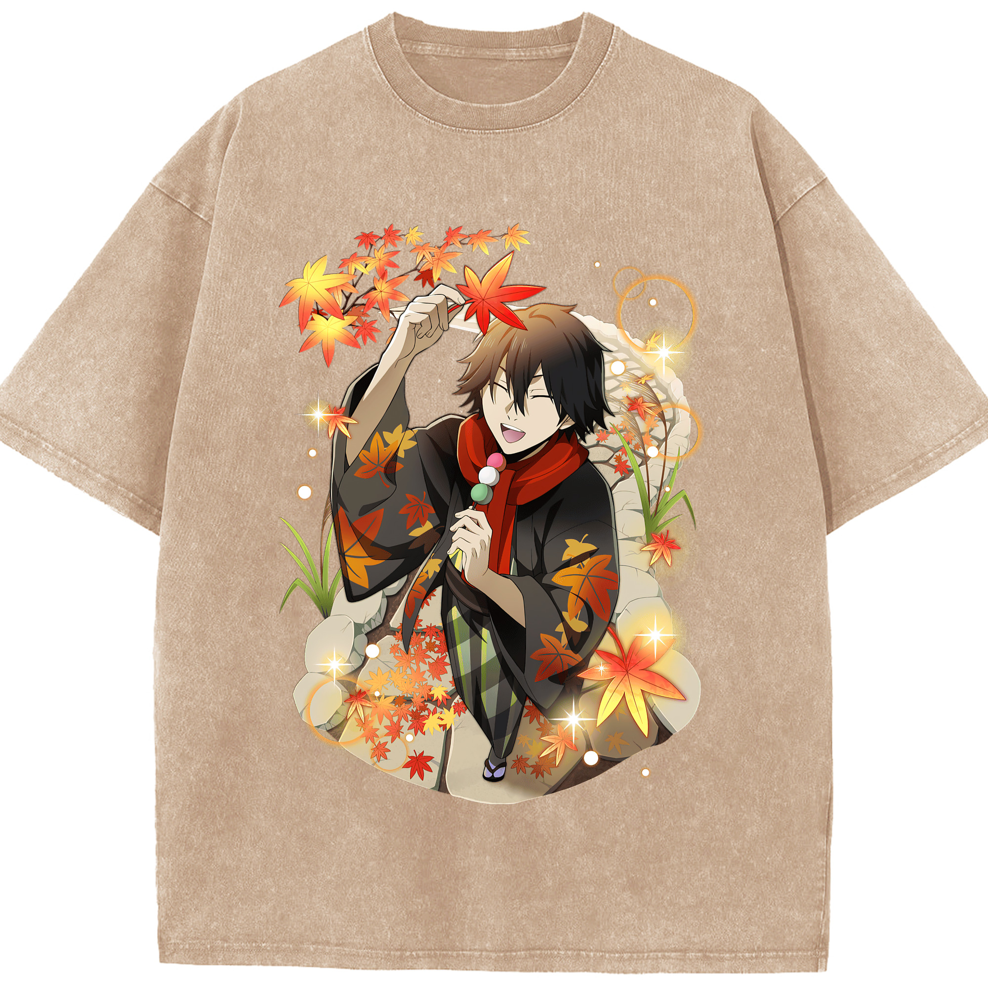 （画像用） 文豪ストレイドッグス Bungo Stray Dogs 綿100% ヴィンテージ風 半袖Tシャツ（フロントプリント）