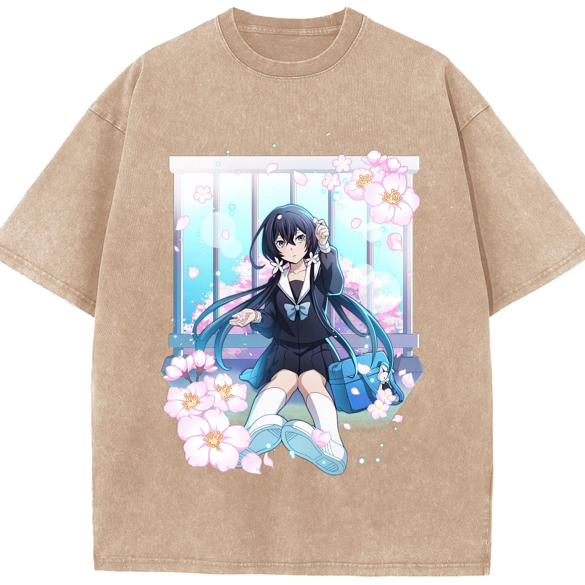 （画像用） 文豪ストレイドッグス Bungo Stray Dogs 綿100% ヴィンテージ風 半袖Tシャツ（フロントプリント）