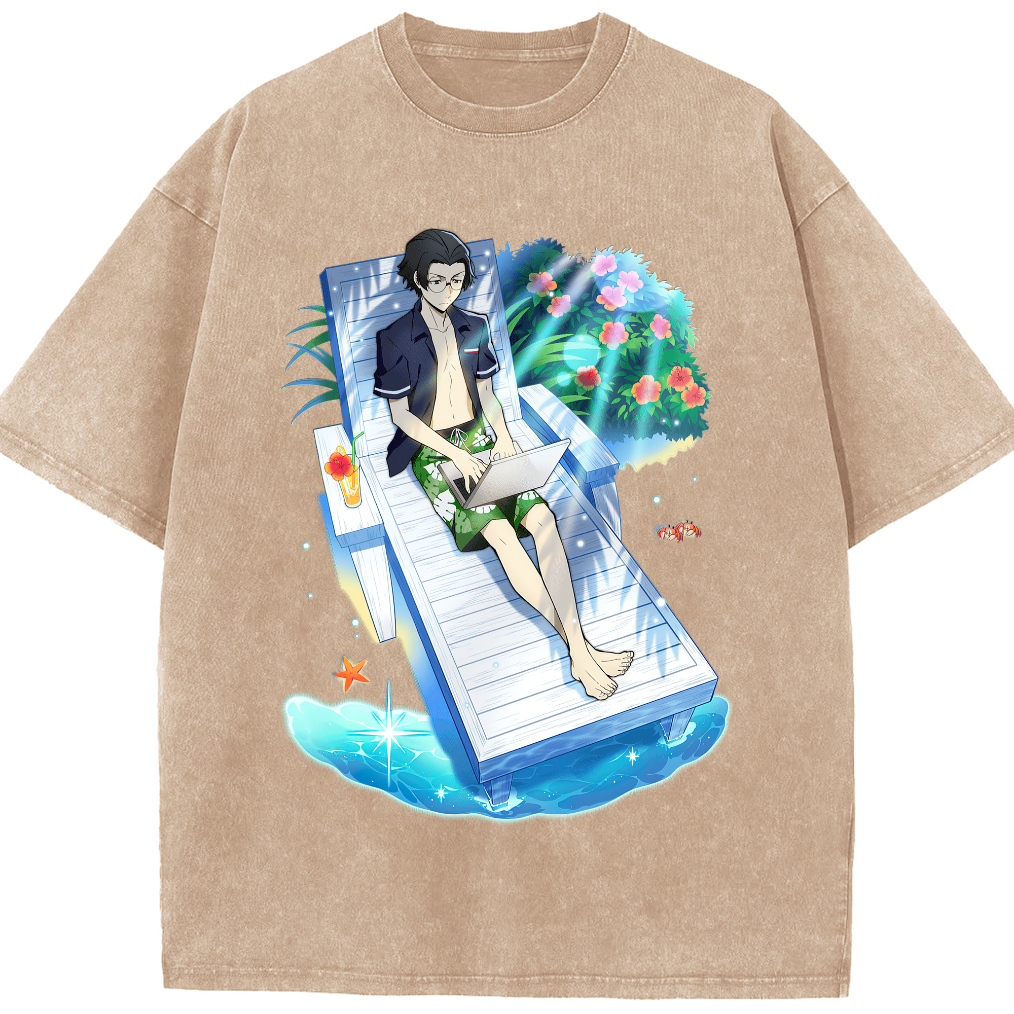 （画像用） 文豪ストレイドッグス Bungo Stray Dogs 綿100% ヴィンテージ風 半袖Tシャツ（フロントプリント）