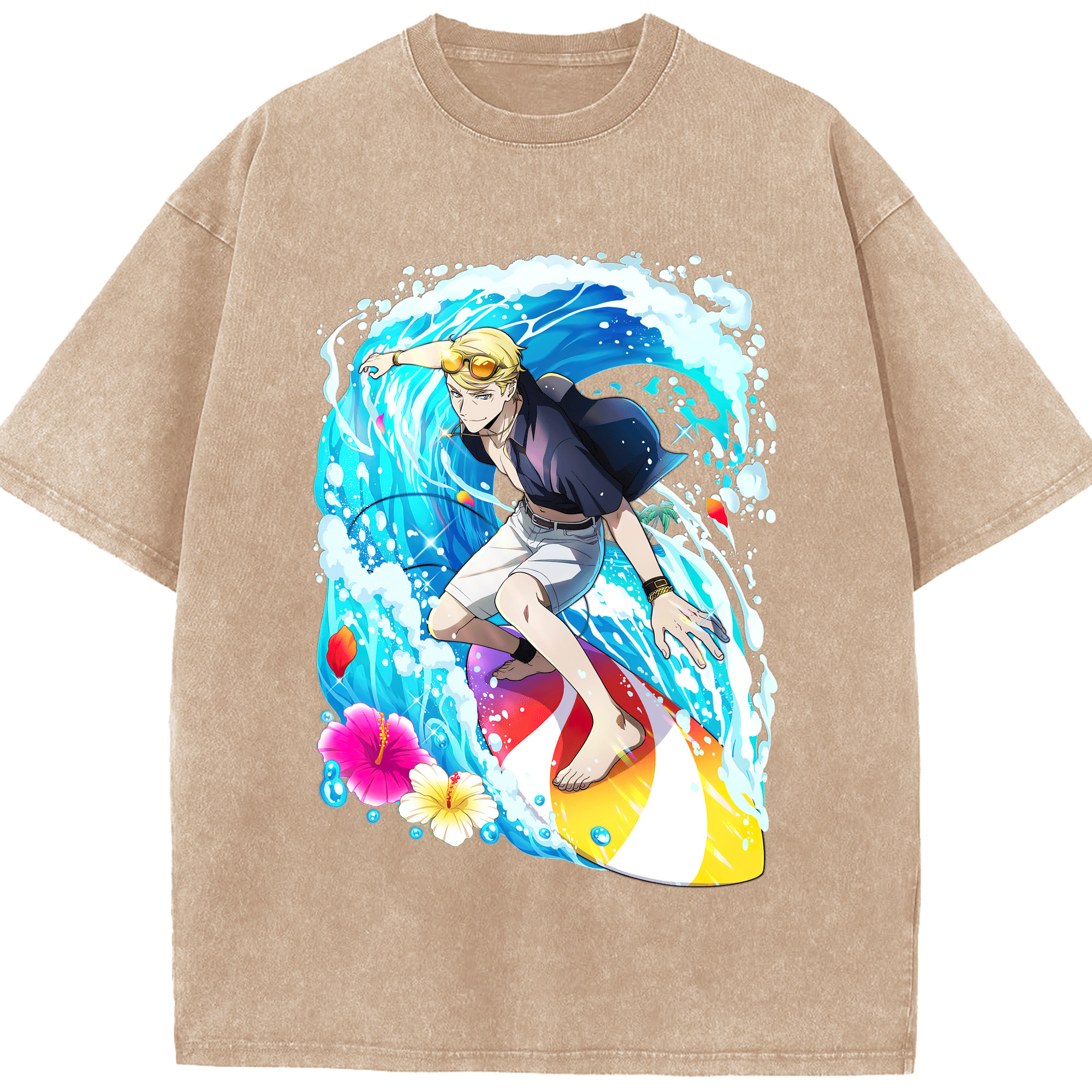 文豪ストレイドッグス Bungo Stray Dogs 綿100% ヴィンテージ風 半袖Tシャツ（フロントプリント）