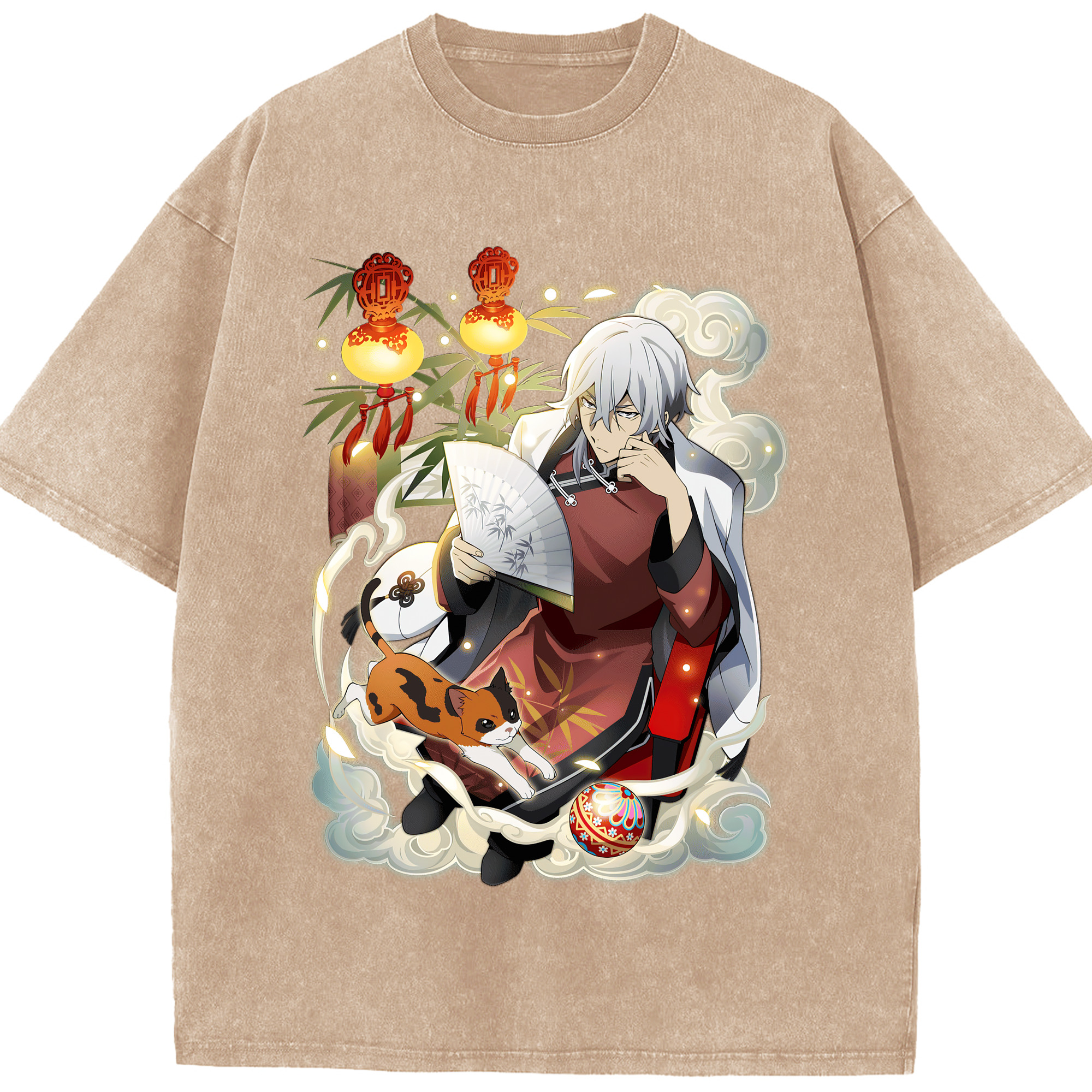 （画像用） 文豪ストレイドッグス Bungo Stray Dogs 綿100% ヴィンテージ風 半袖Tシャツ（フロントプリント）