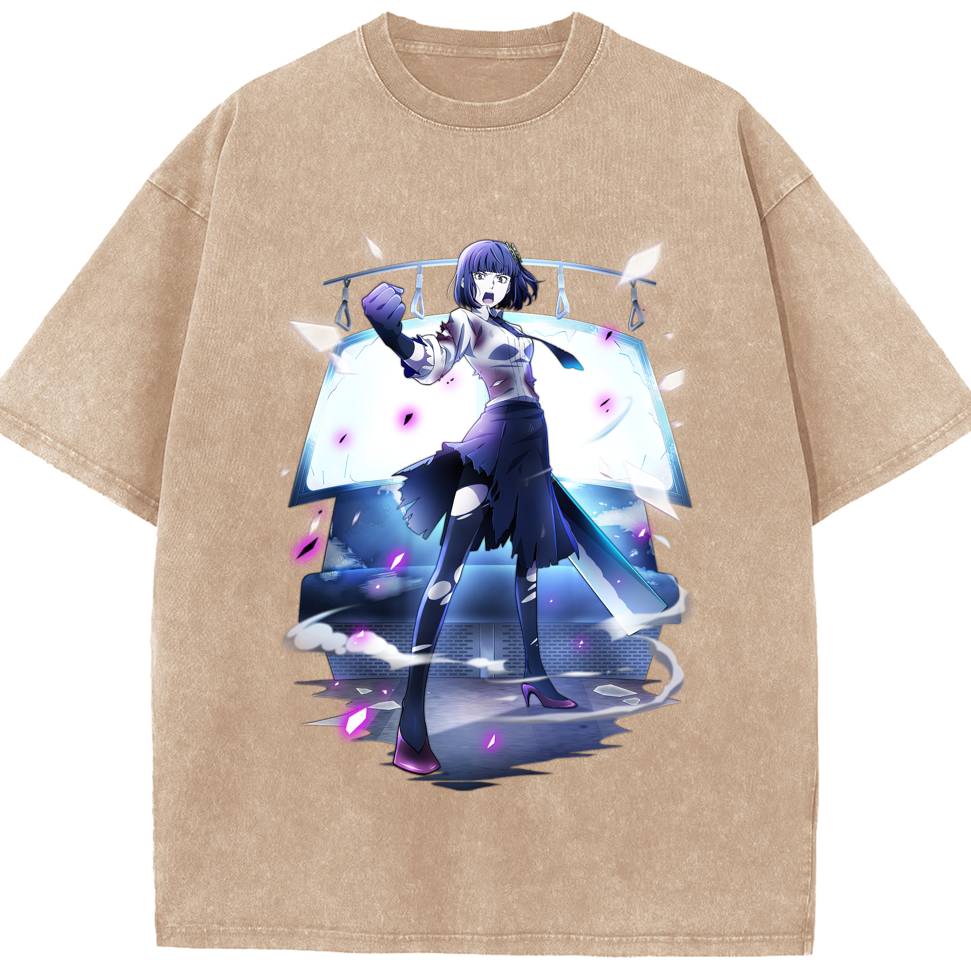 （画像用） 文豪ストレイドッグス Bungo Stray Dogs 綿100% ヴィンテージ風 半袖Tシャツ（フロントプリント）
