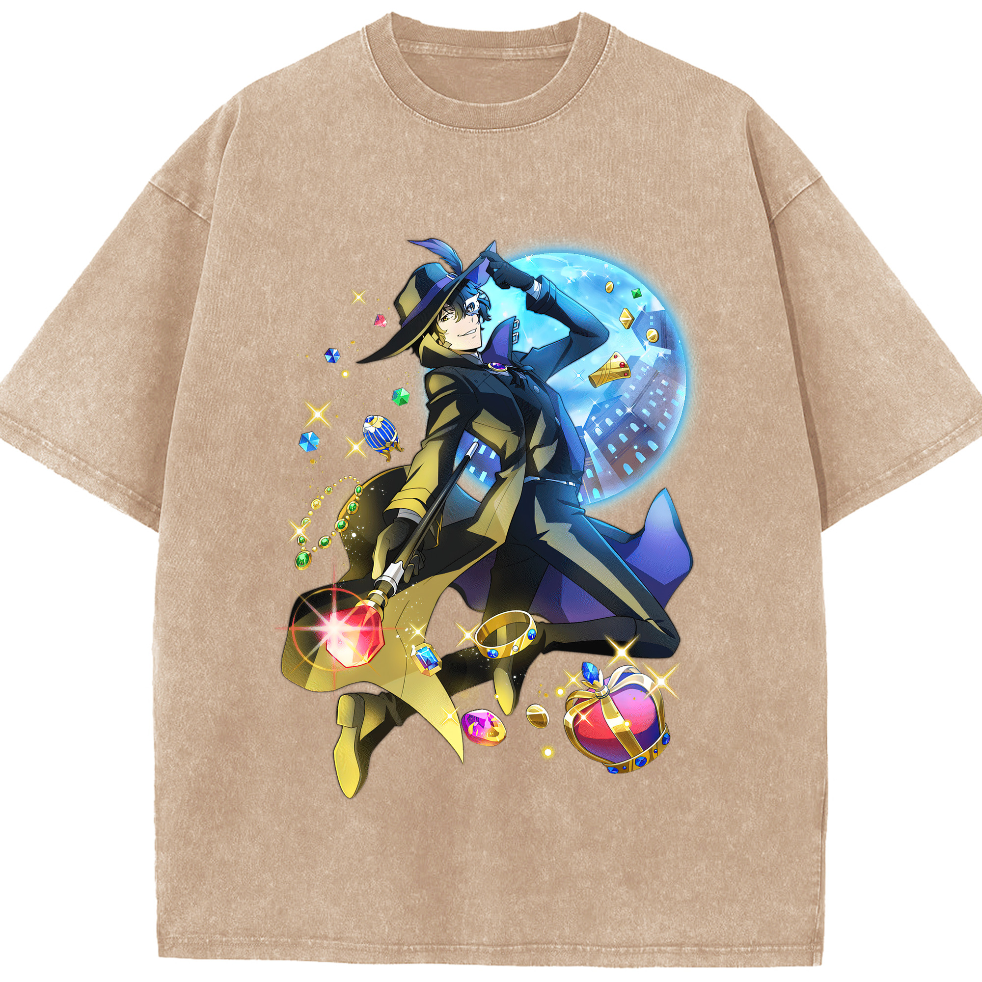 （画像用） 文豪ストレイドッグス Bungo Stray Dogs 綿100% ヴィンテージ風 半袖Tシャツ（フロントプリント）