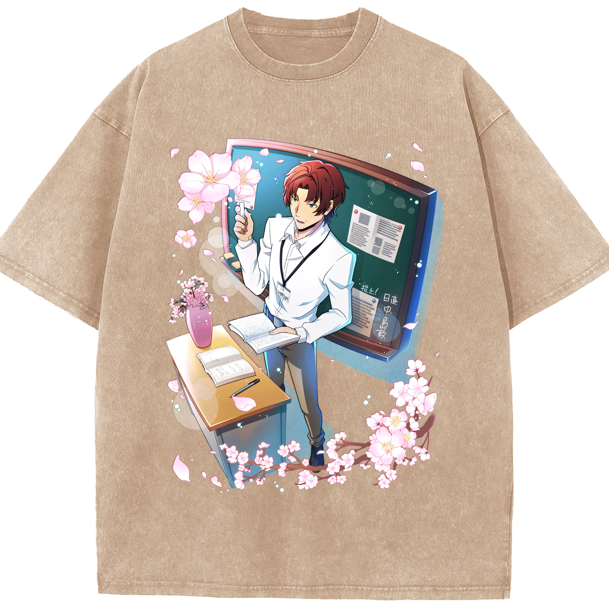 （画像用） 文豪ストレイドッグス Bungo Stray Dogs 綿100% ヴィンテージ風 半袖Tシャツ（フロントプリント）