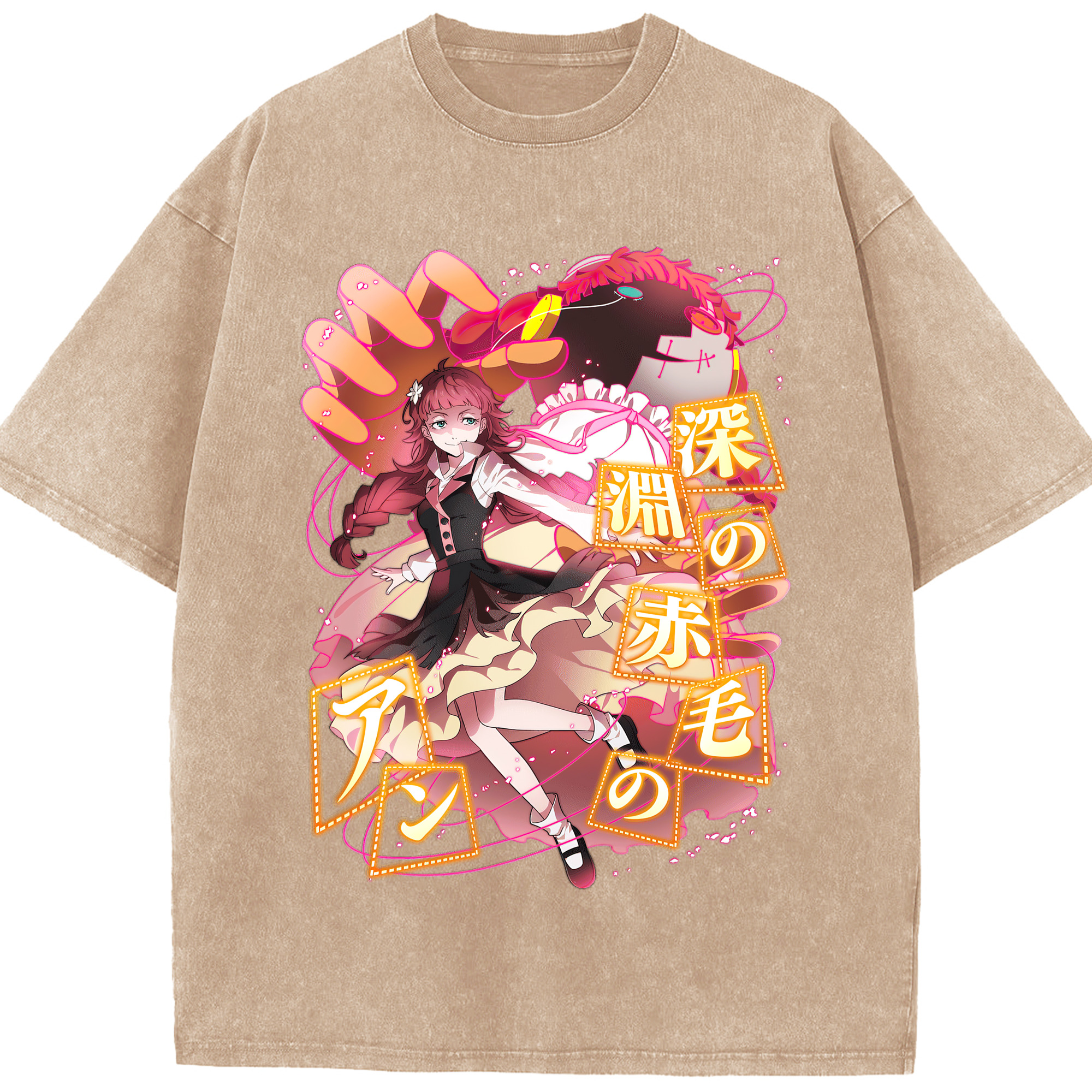 （画像用） 文豪ストレイドッグス Bungo Stray Dogs 綿100% ヴィンテージ風 半袖Tシャツ（フロントプリント）