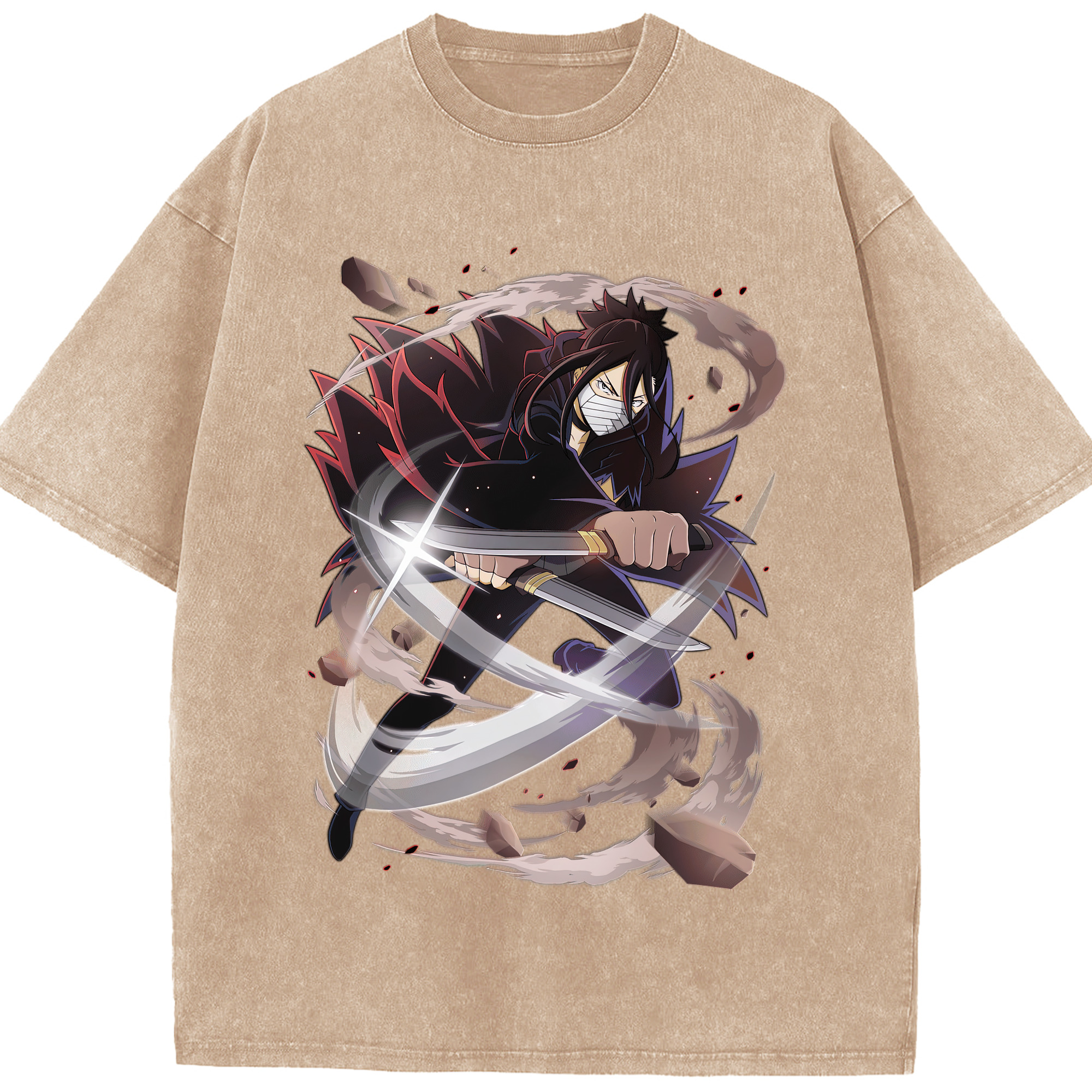 （画像用） 文豪ストレイドッグス Bungo Stray Dogs 綿100% ヴィンテージ風 半袖Tシャツ（フロントプリント）