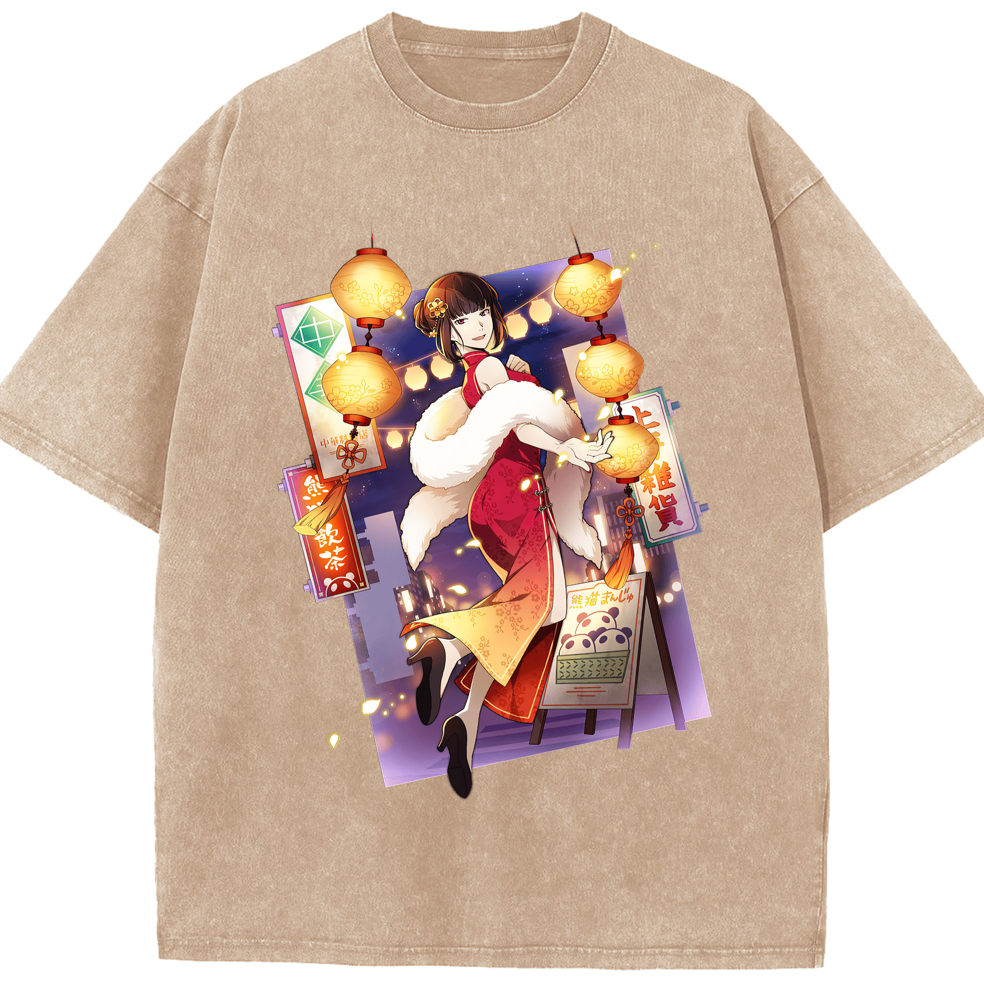 （画像用） 文豪ストレイドッグス Bungo Stray Dogs 綿100% ヴィンテージ風 半袖Tシャツ（フロントプリント）