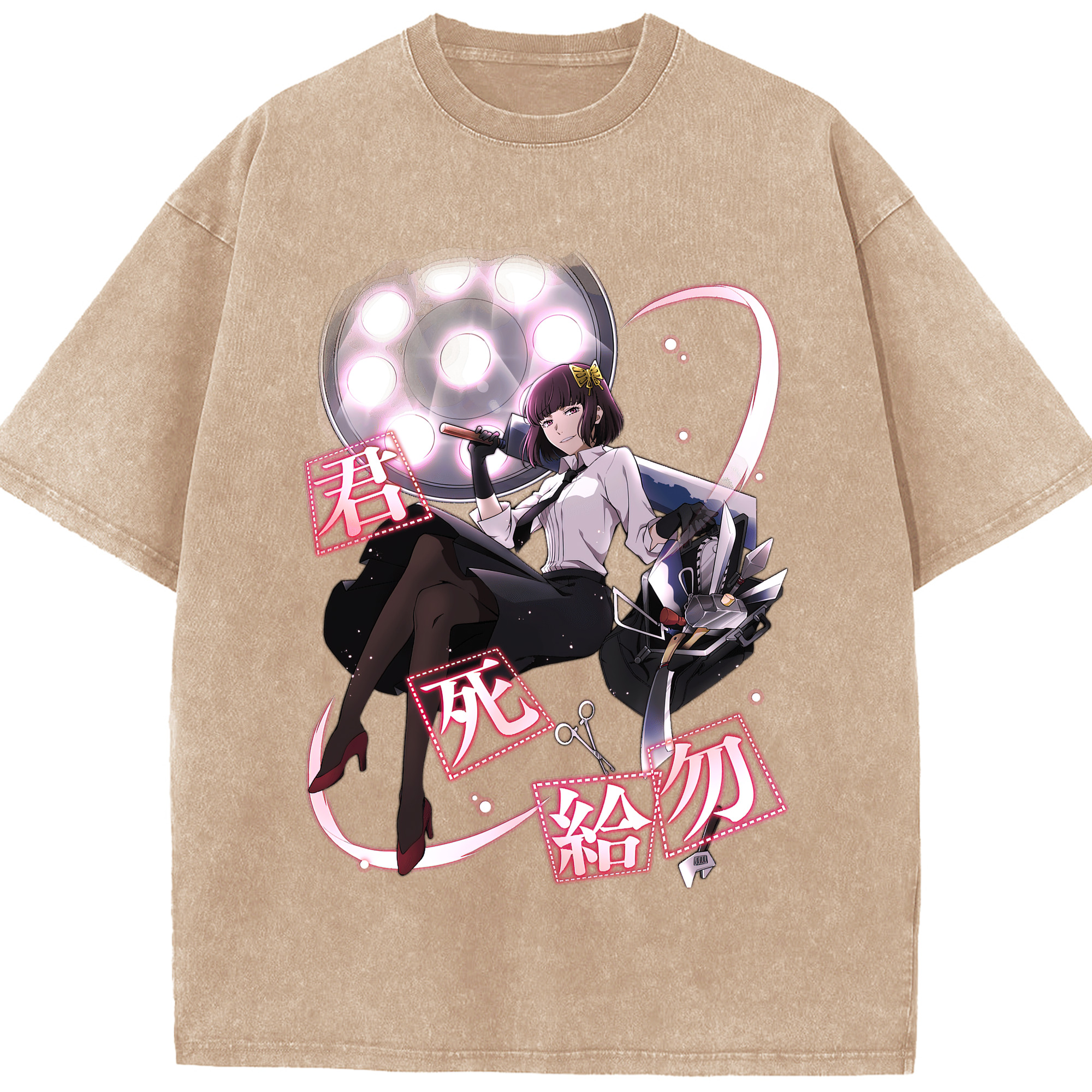 （画像用） 文豪ストレイドッグス Bungo Stray Dogs 綿100% ヴィンテージ風 半袖Tシャツ（フロントプリント）