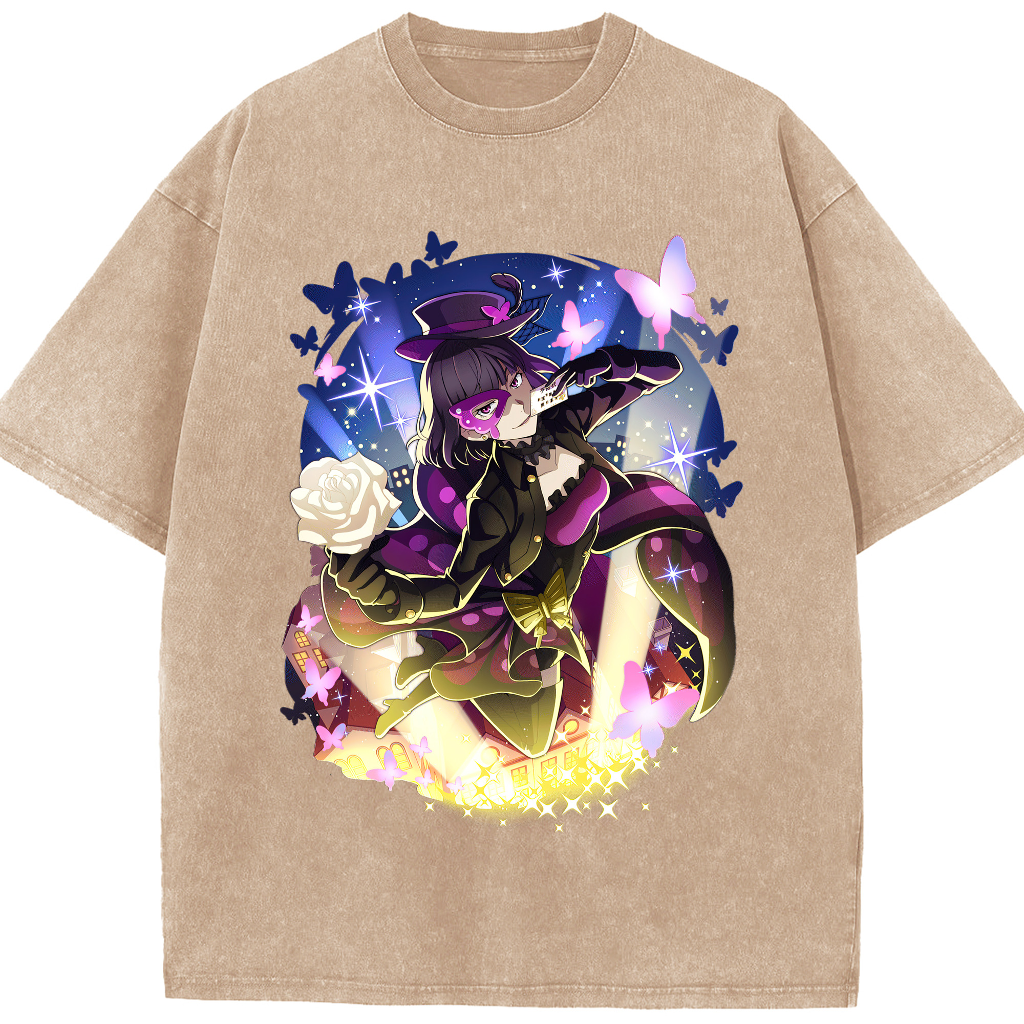文豪ストレイドッグス Bungo Stray Dogs 綿100% ヴィンテージ風 半袖Tシャツ（フロントプリント）