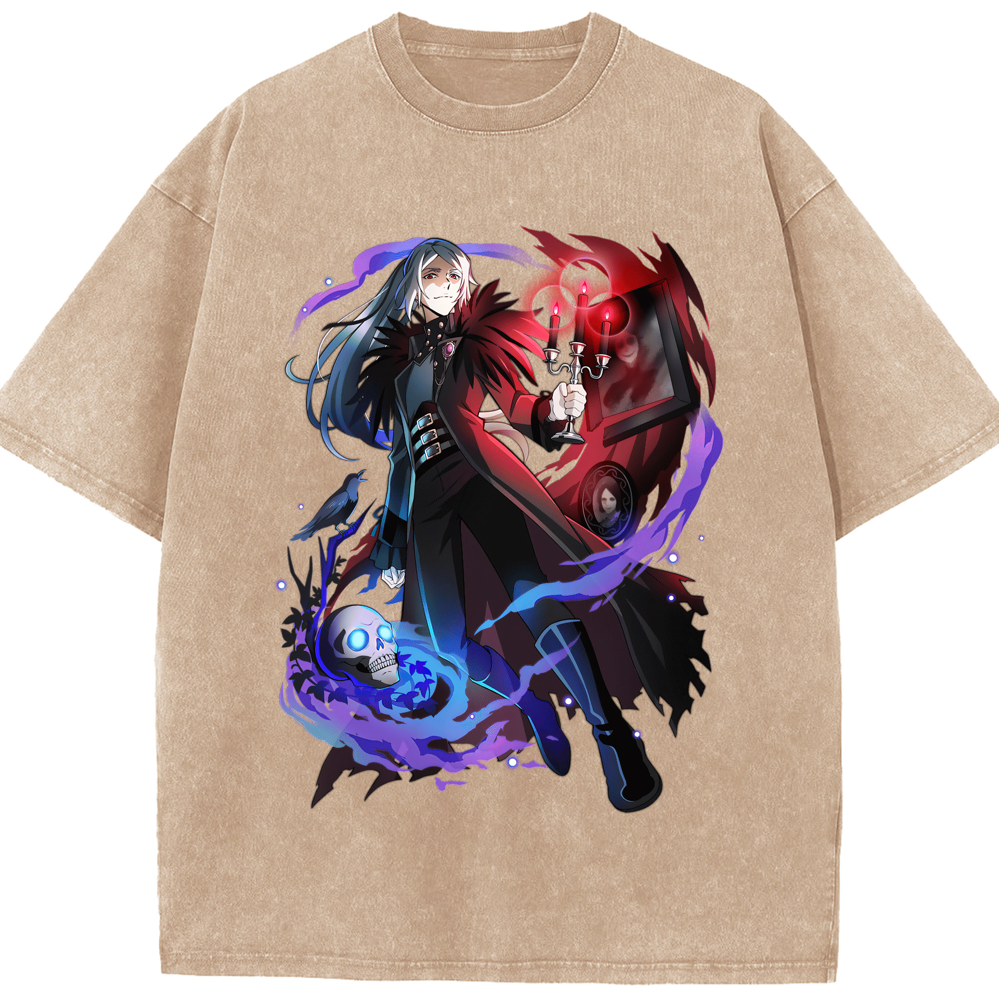 （画像用） 文豪ストレイドッグス Bungo Stray Dogs 綿100% ヴィンテージ風 半袖Tシャツ（フロントプリント）
