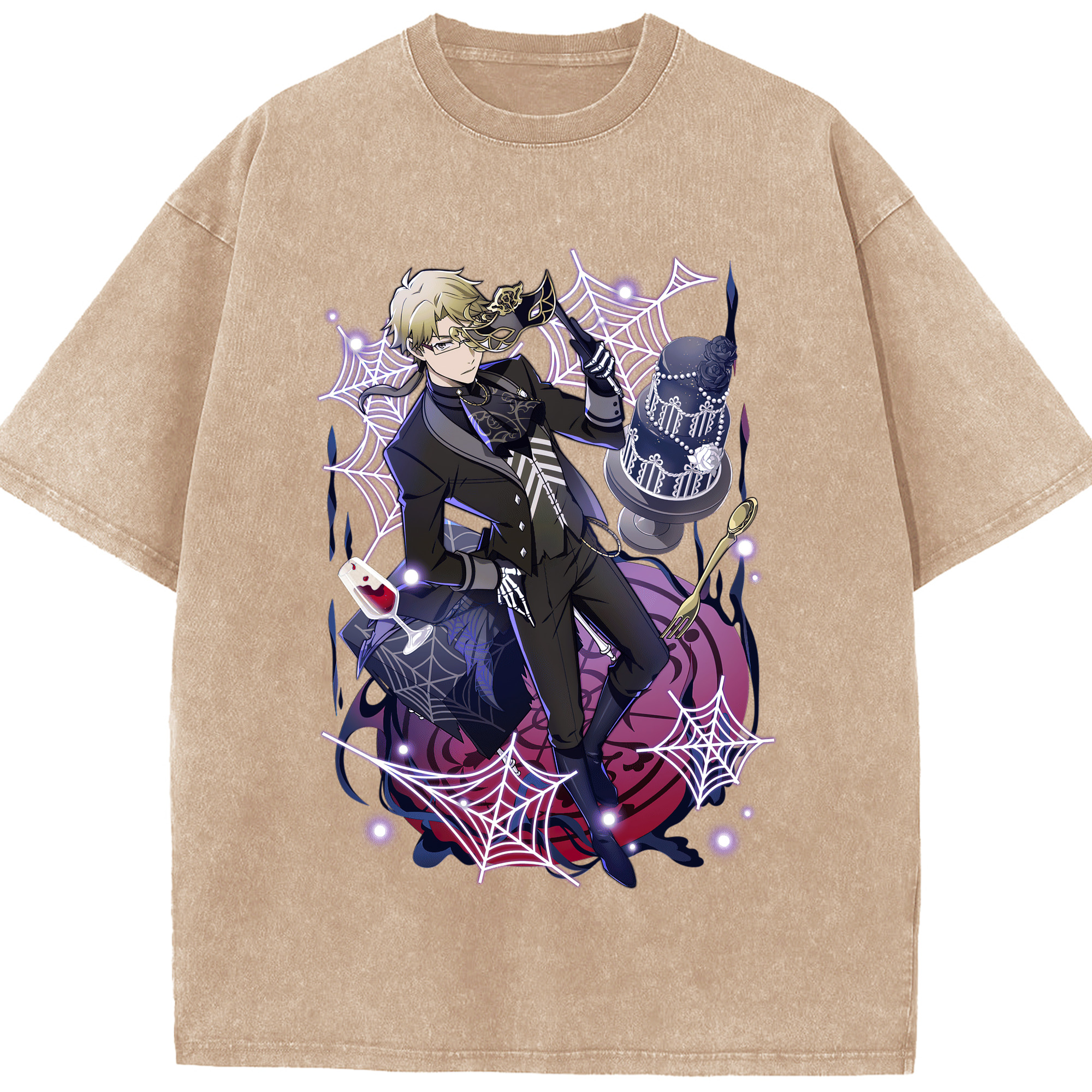 （画像用） 文豪ストレイドッグス Bungo Stray Dogs 綿100% ヴィンテージ風 半袖Tシャツ（フロントプリント）